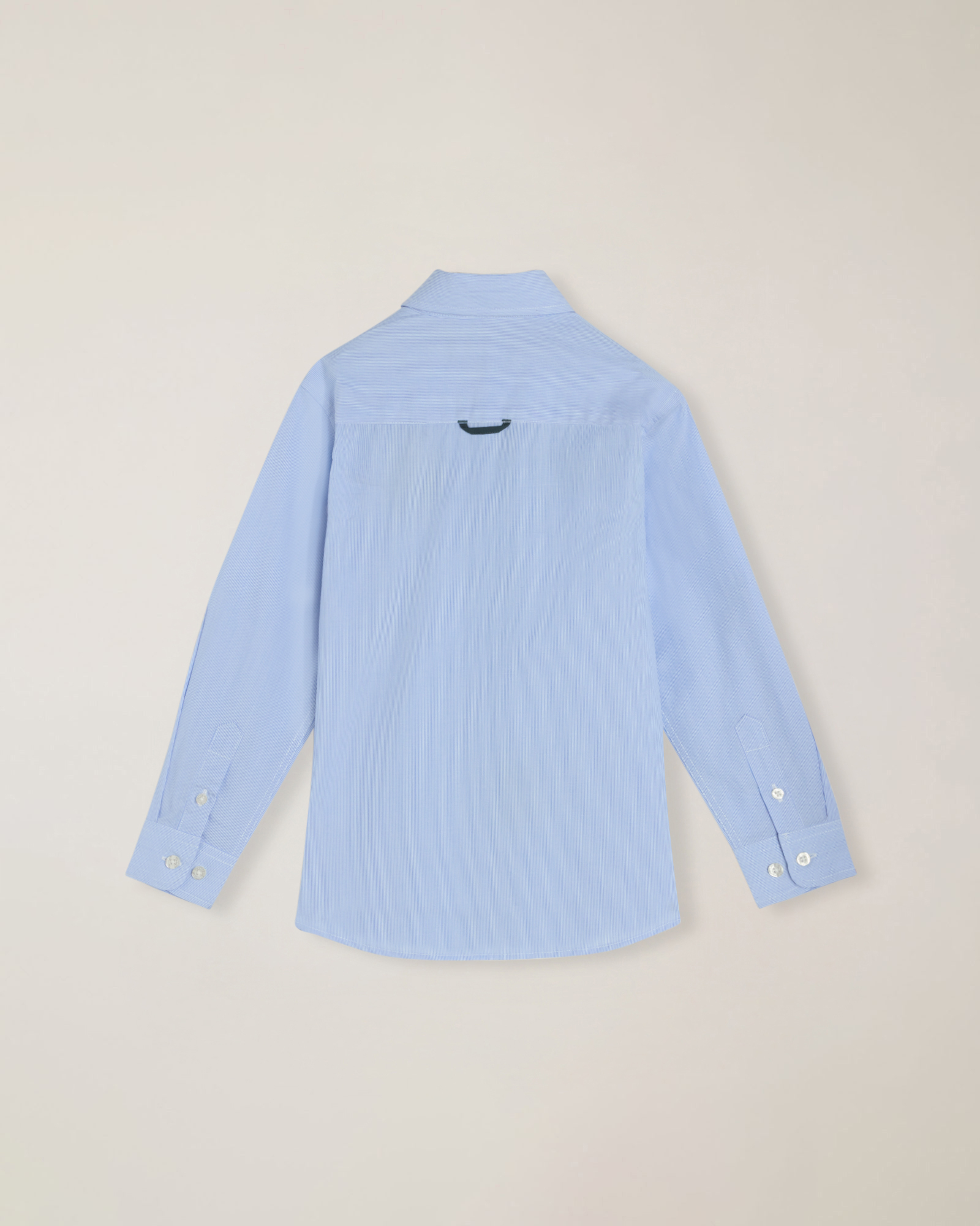 Camicia a righe con arrotolamaniche e ricami special