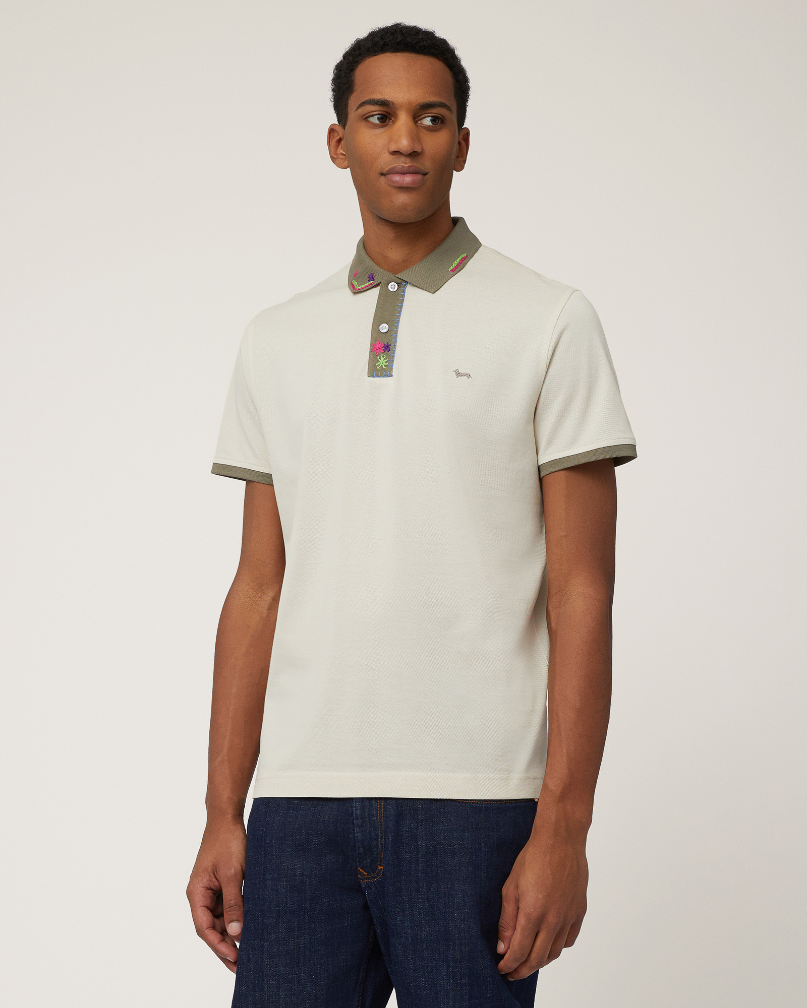 Polo with Hand Embroidery