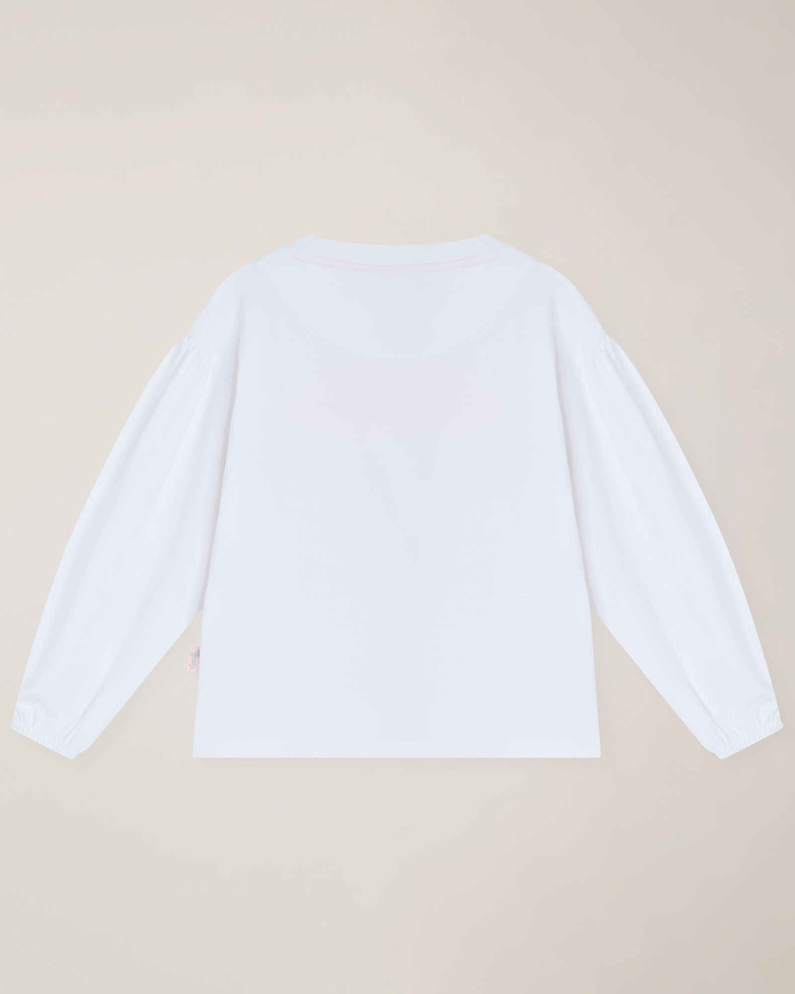 T-shirt manches longues avec logo, Blanc, large image number 1