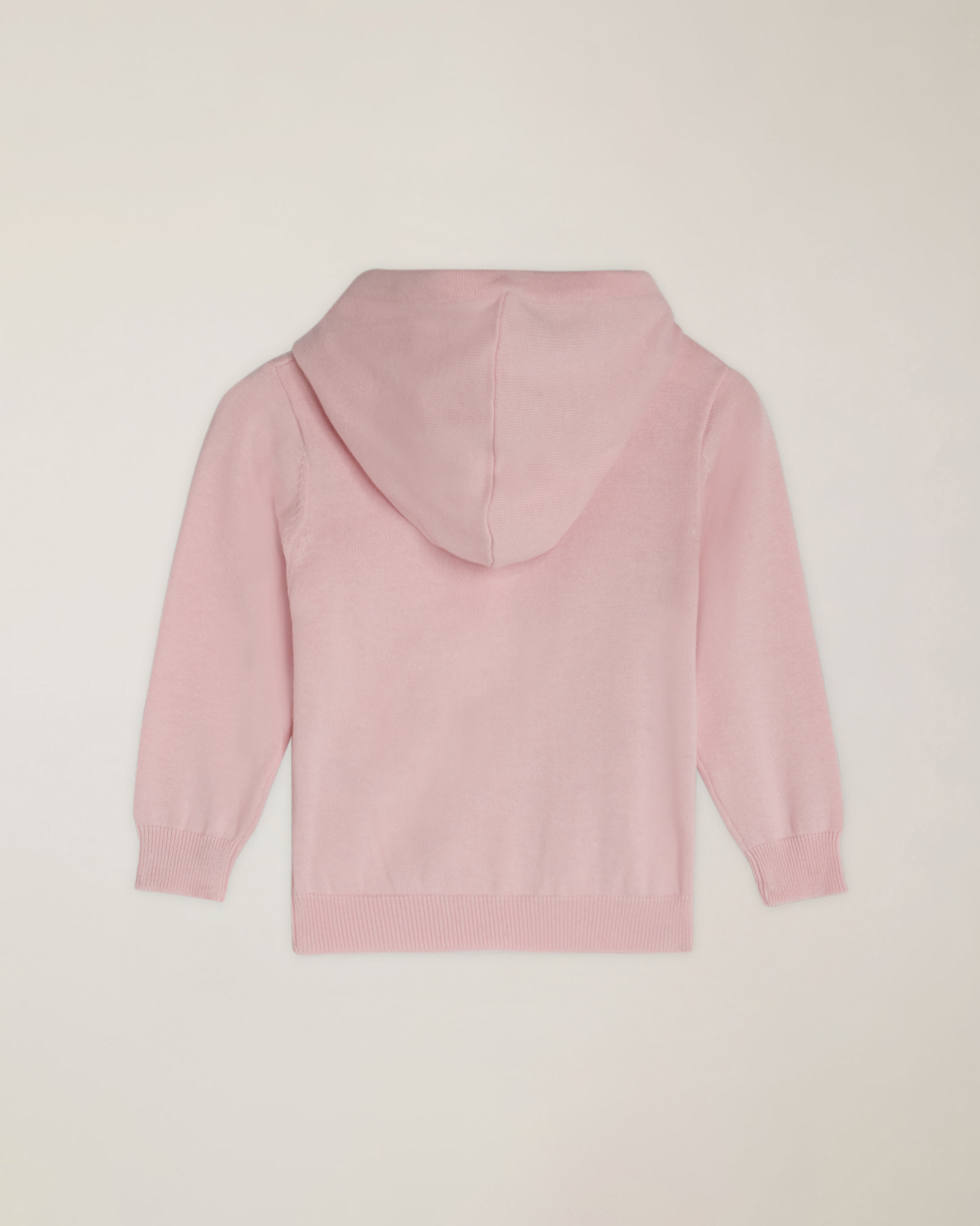 Cardigan full zip con cappuccio e ricamo logo