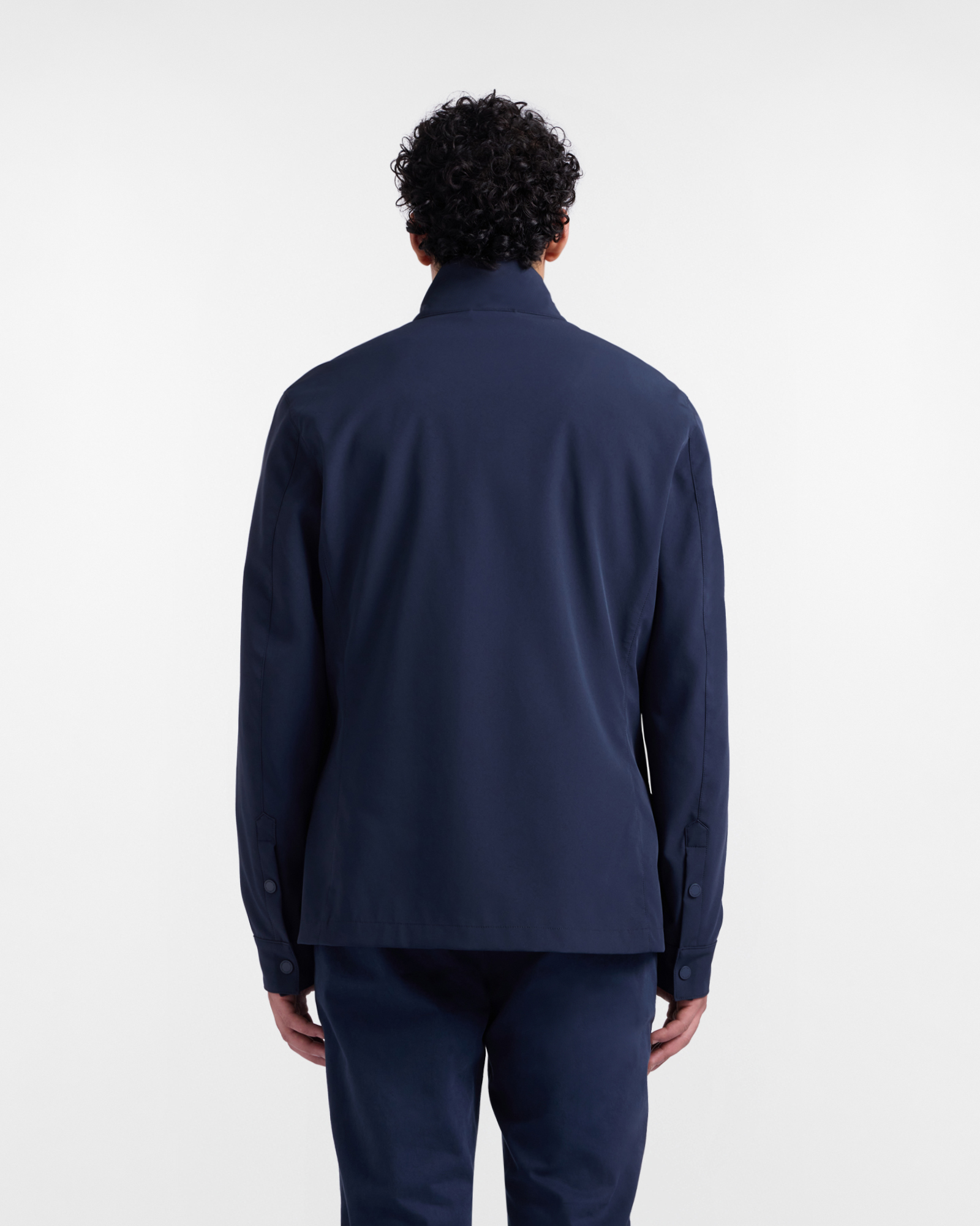 Field jacket in stretch nylon