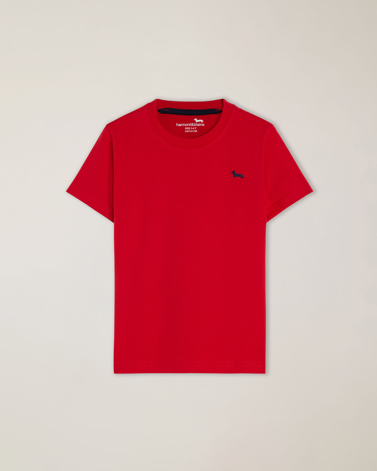 T-shirt jersey mezza manica ricamo logo