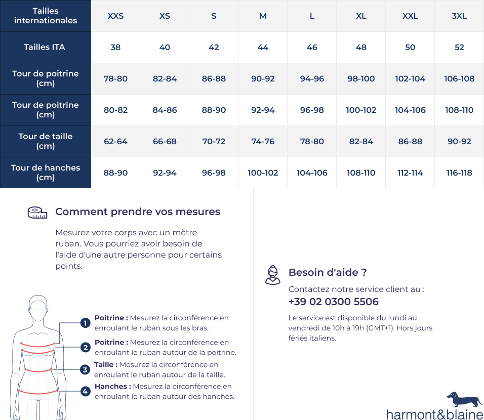 Guide des tailles