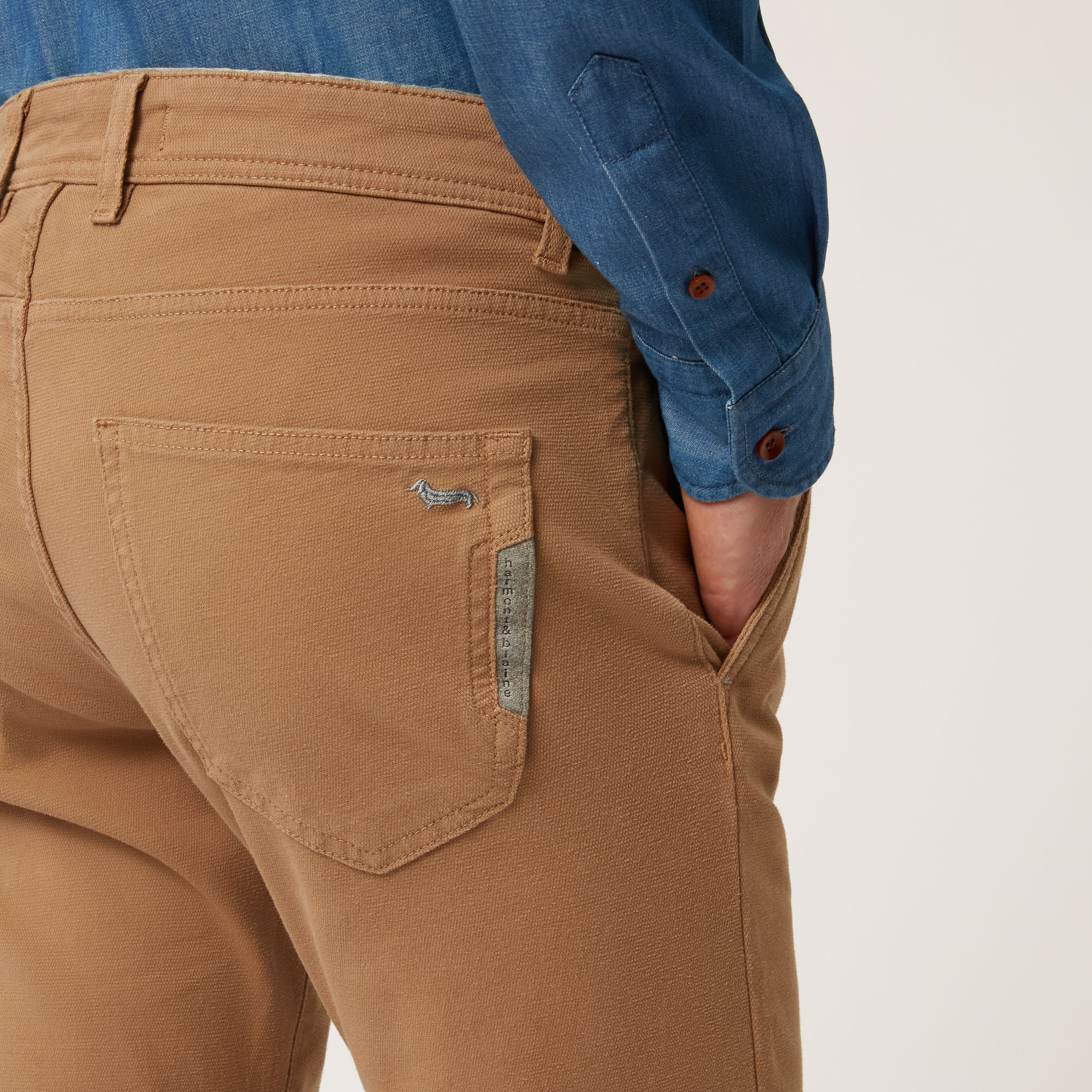 Colorfive Art Academy Five-Pocket Pants, Brown, large image number 2