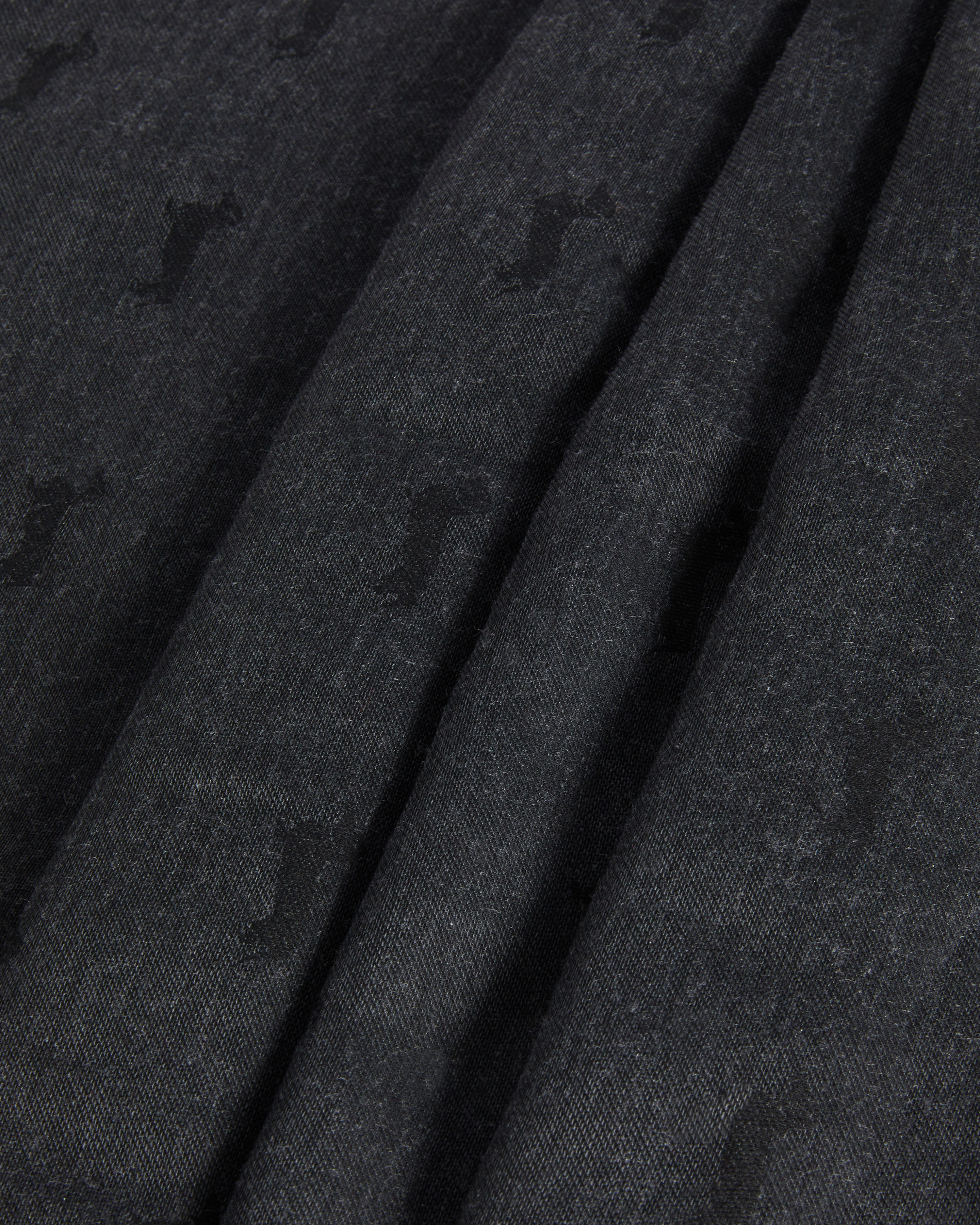 Pashmina With All-Over Dachshund, Gray, large image number 1