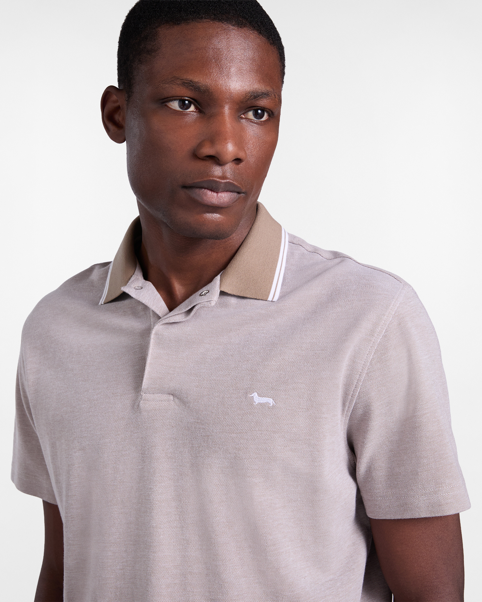 Men's Oxford piqu&eacute; polo shirt, Gray, large image number 2