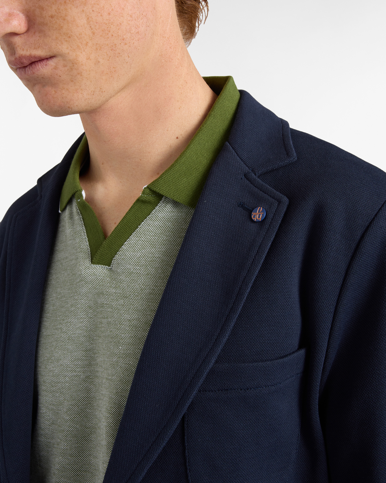 Giacca Uomo in Piquet, Blu scuro, large image number 2