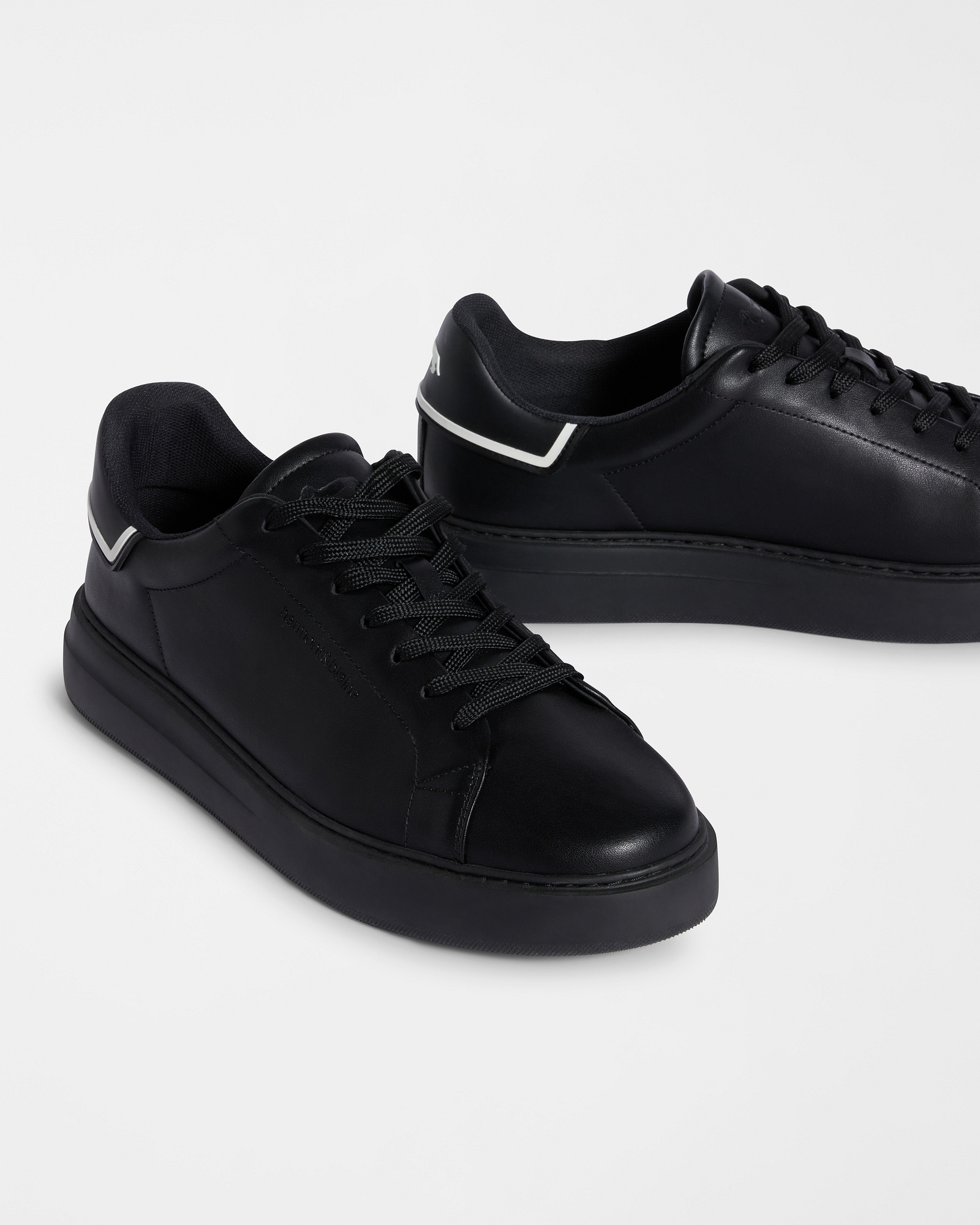 Basic leather sneakers, Silver Gray, large image number 3