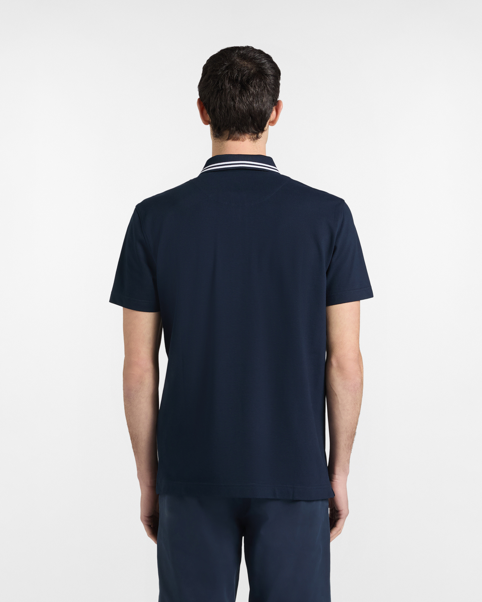 Polo Uomo con Zip in Piqu&eacute; Stretch