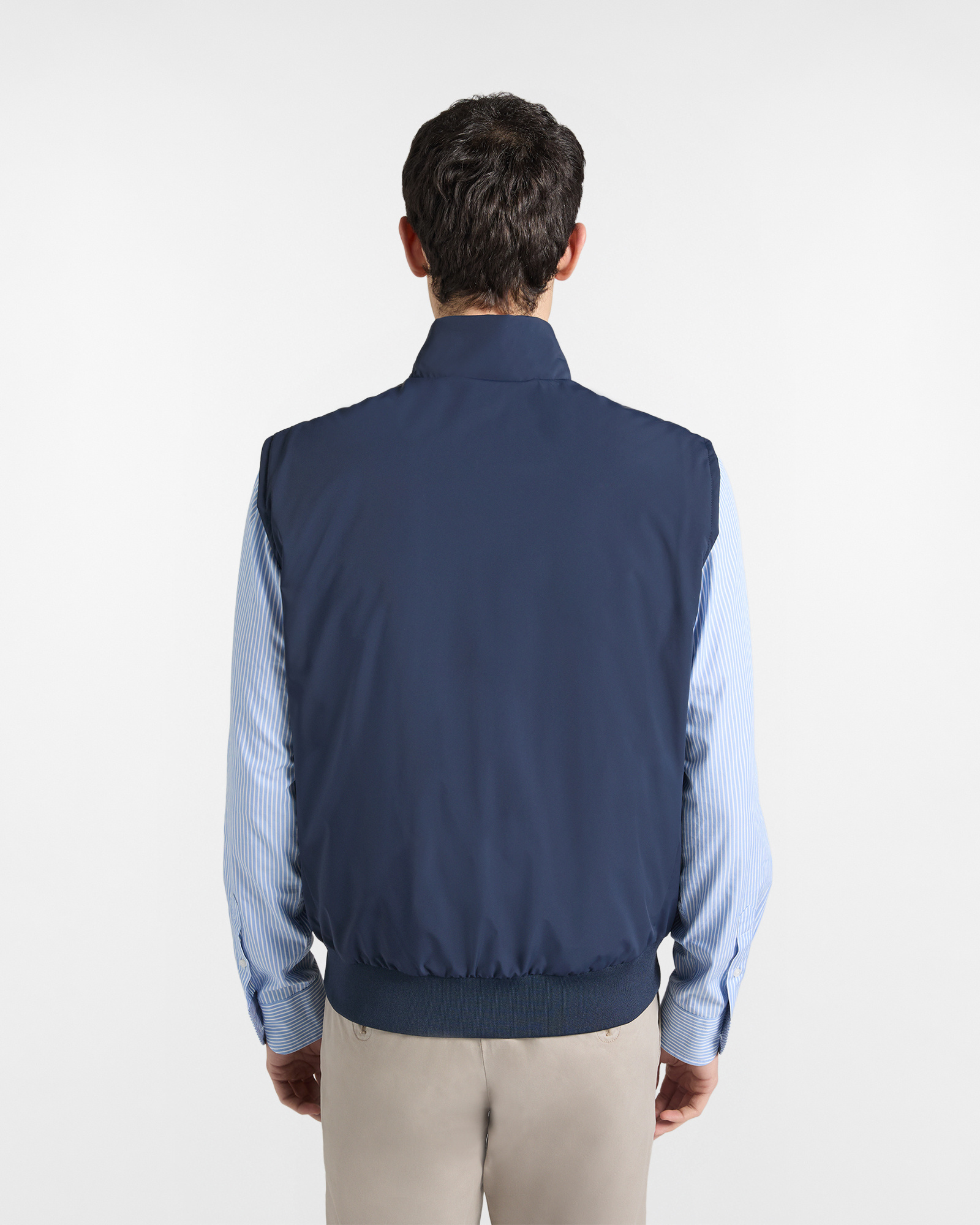 Gilet Uomo in Nylon Con Ricamo