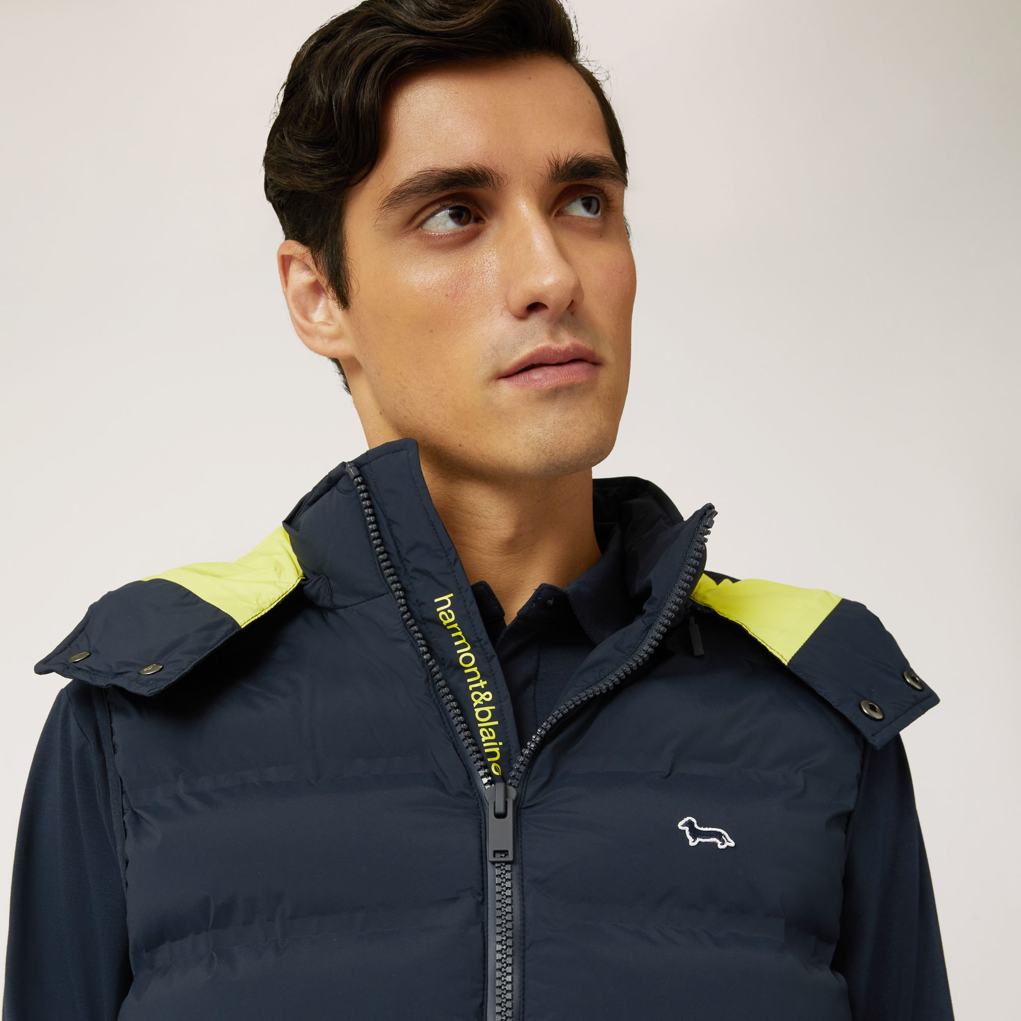 Thermofix-Quilted Gilet With Embroidery, Light Blue, large image number 2