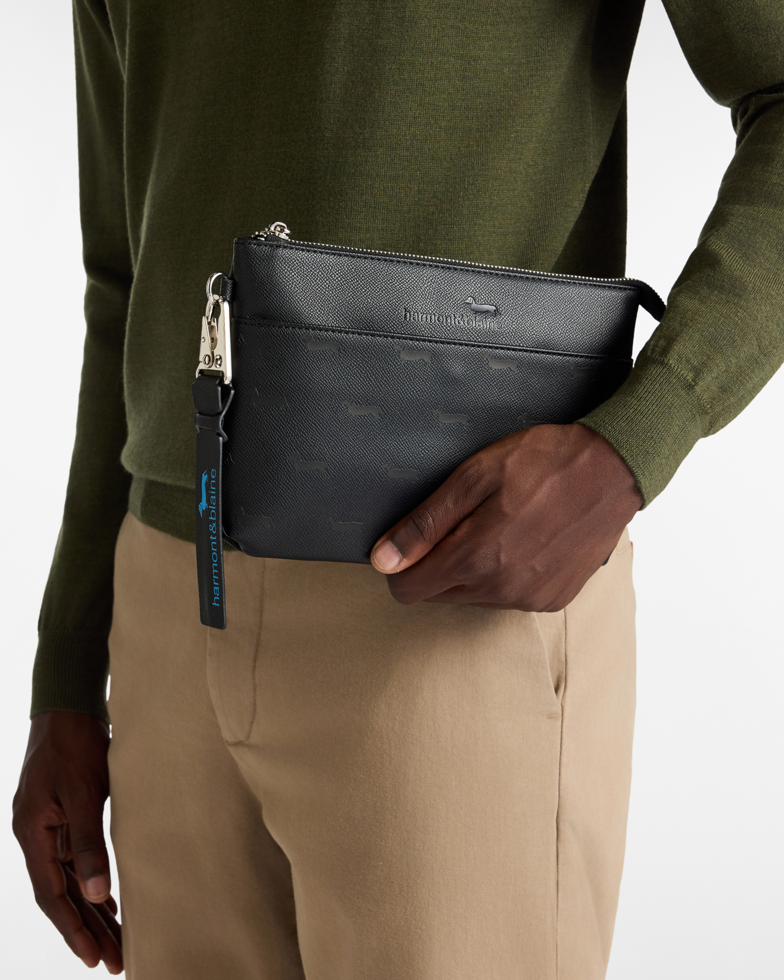 Pochette Media Blaine All Over, Nero, large image number 0