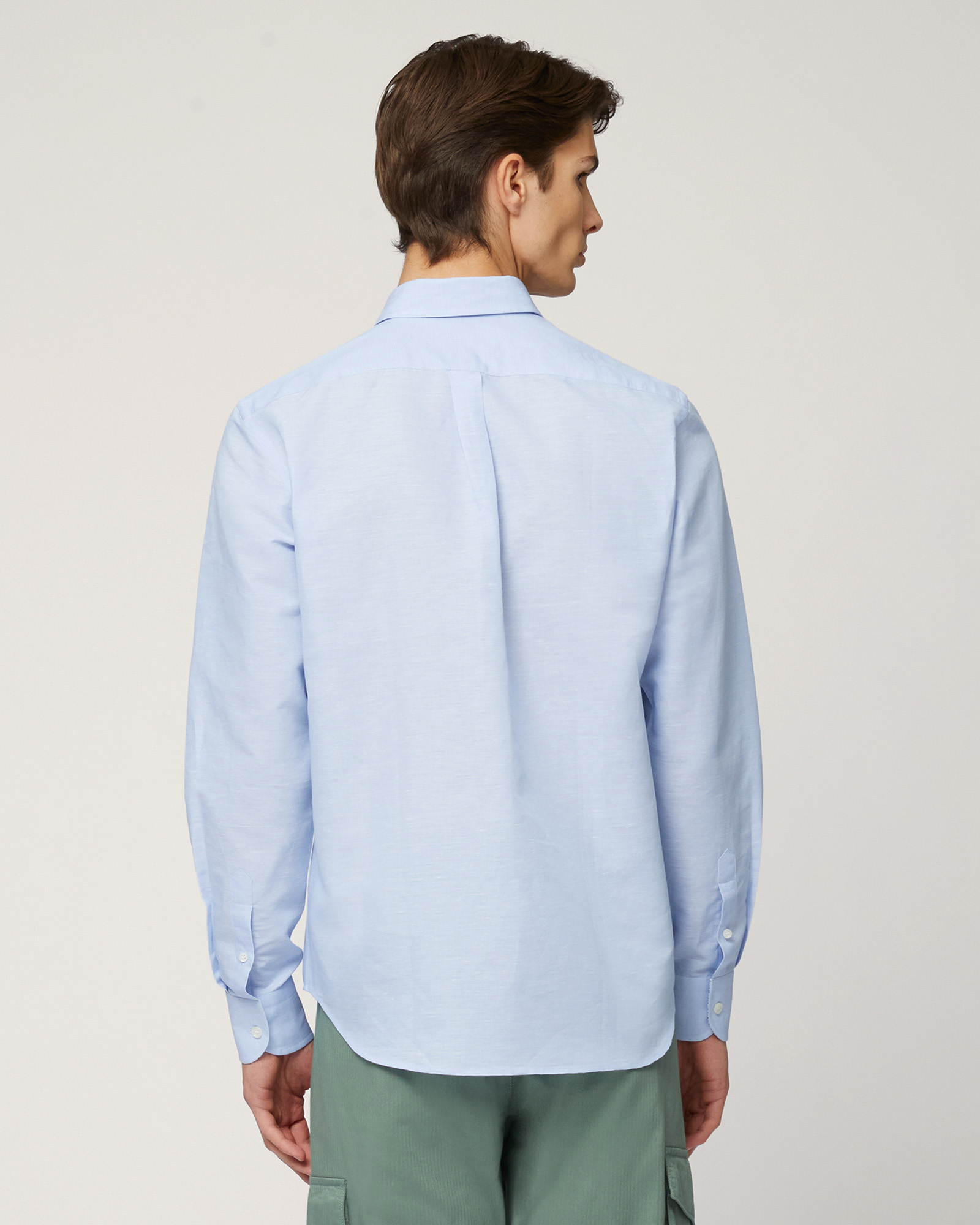 Camicia In Cotone Fiammato