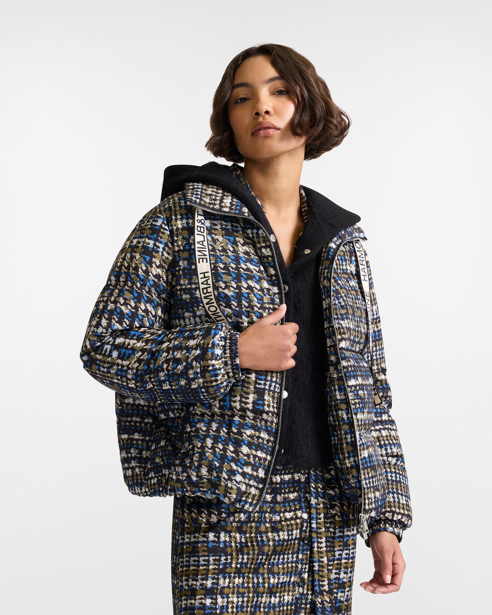 Chaqueta Bomber Pied de Poule