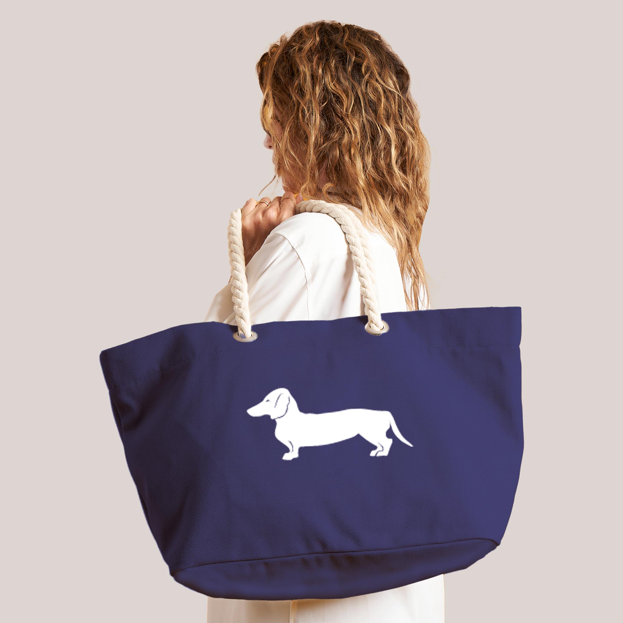 Shopping Bag Portofino, BLU DENIM, large image number 2