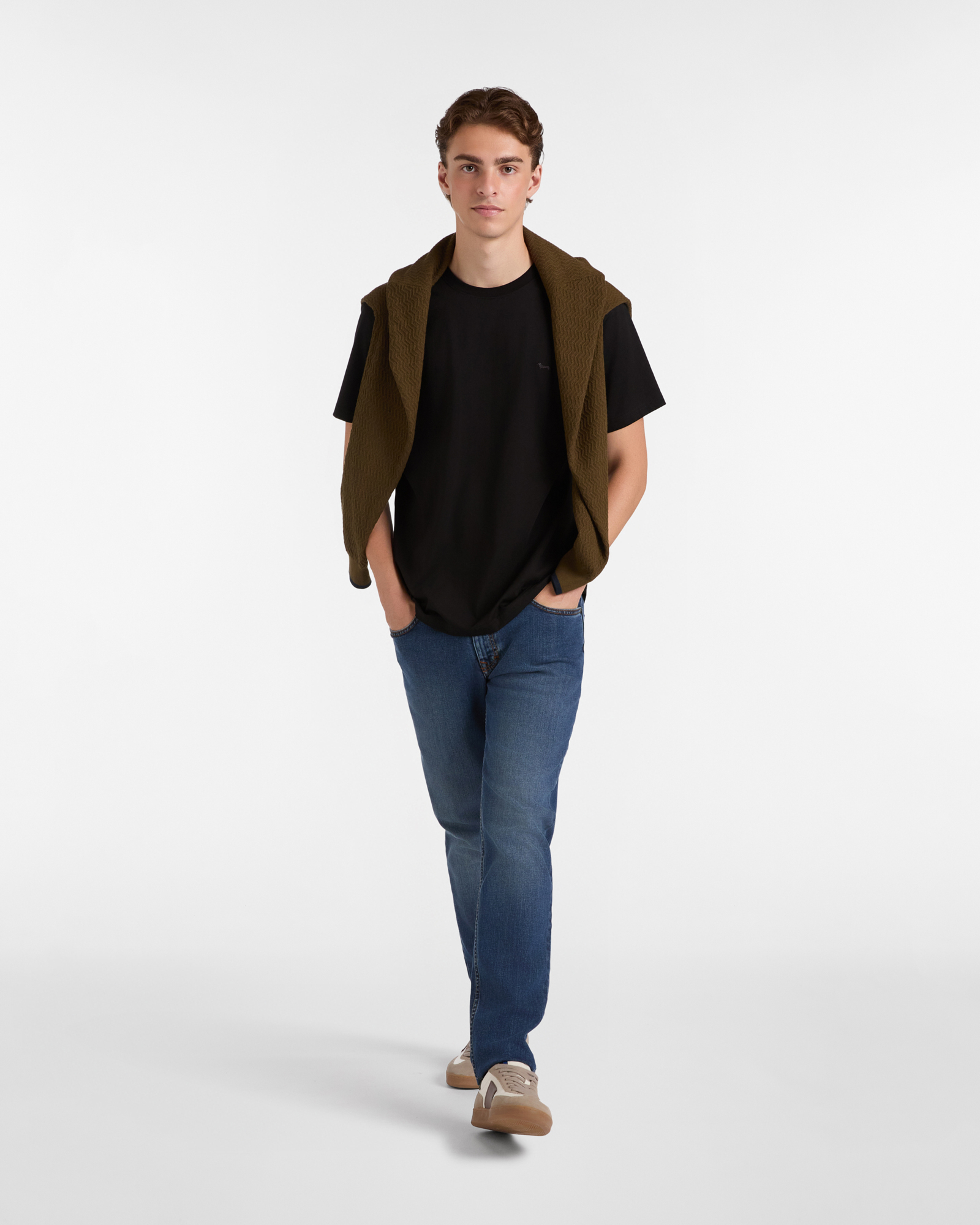 Relaxed Fit Cotton T-Shirt, Black, large image number 3