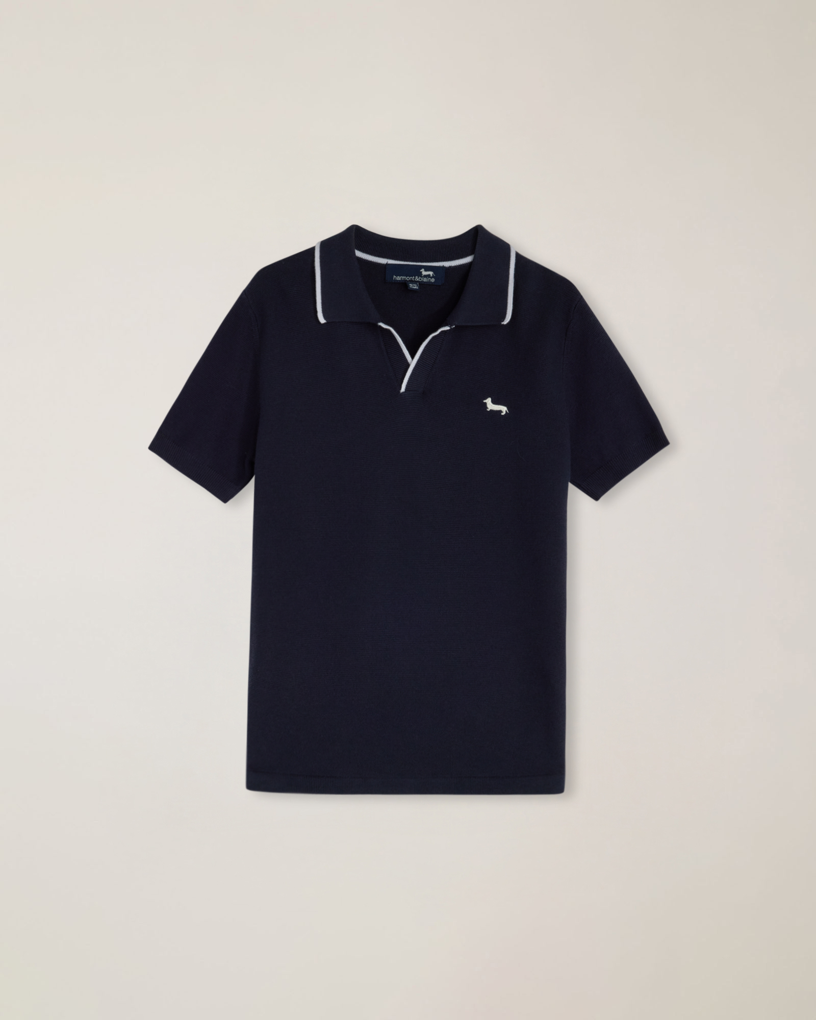 Maglia polo manica corta con ricamo logo, Blu, Taglia: 2Y