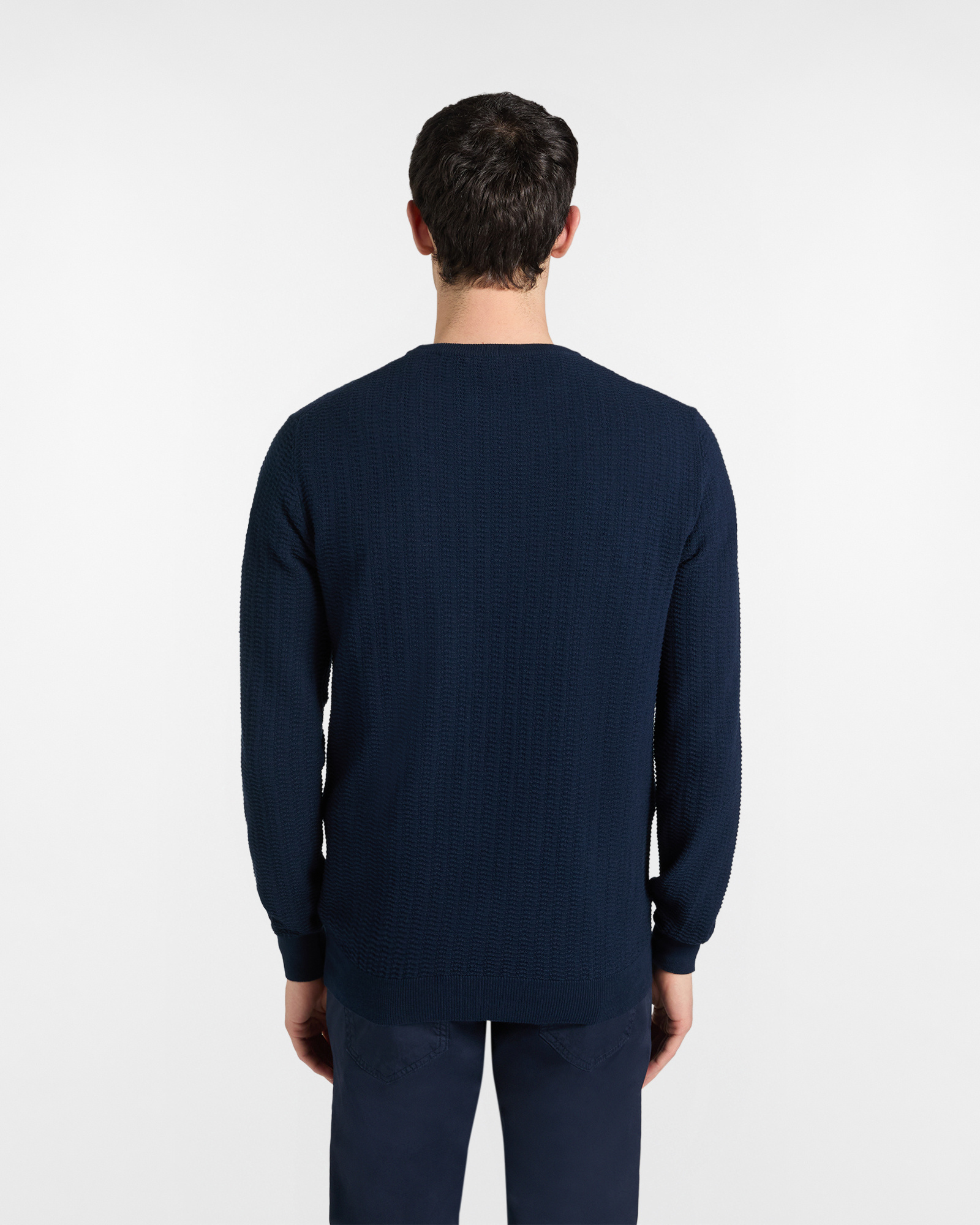 3D crewneck pullover