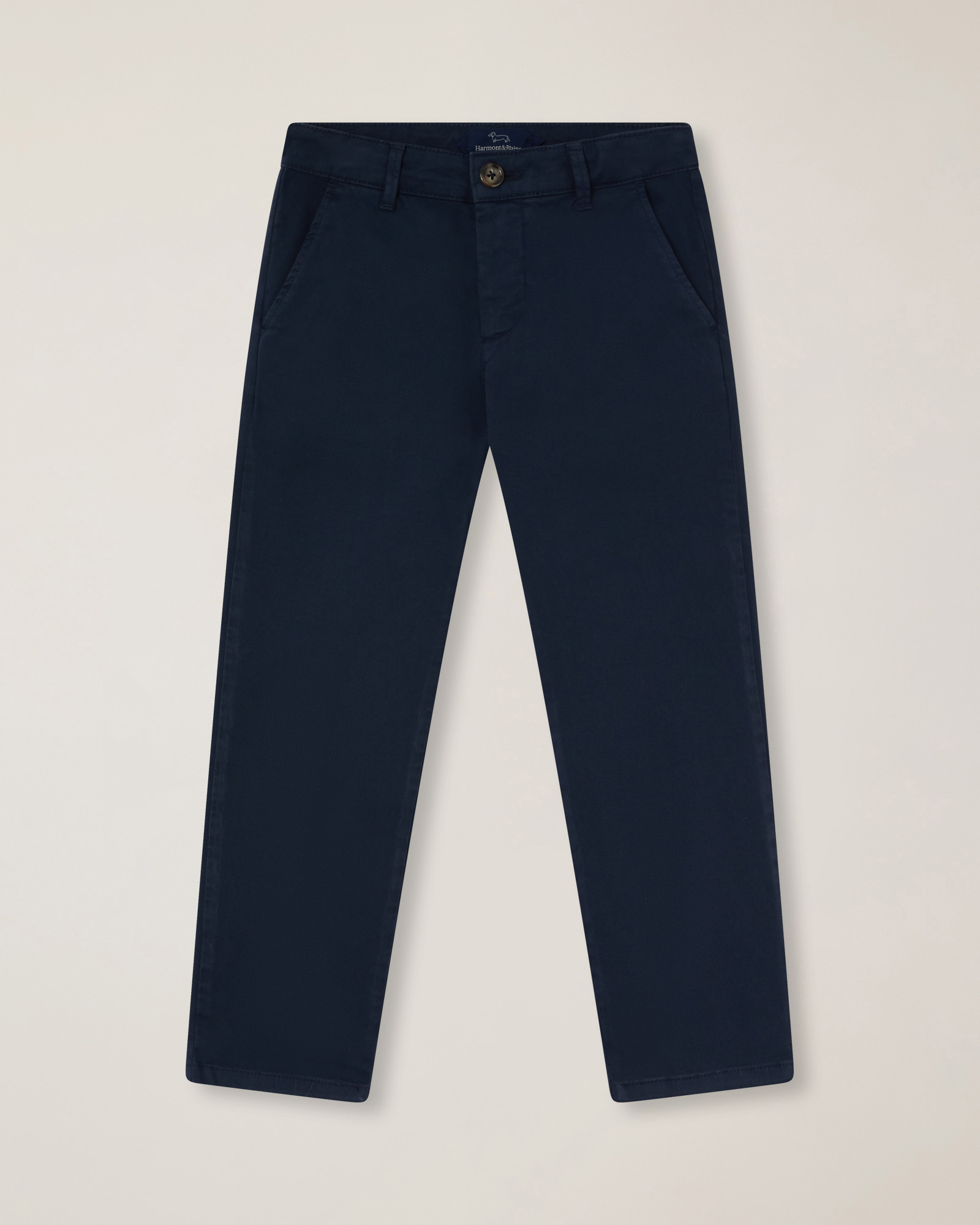 Gabardine pants with slash pocket 
