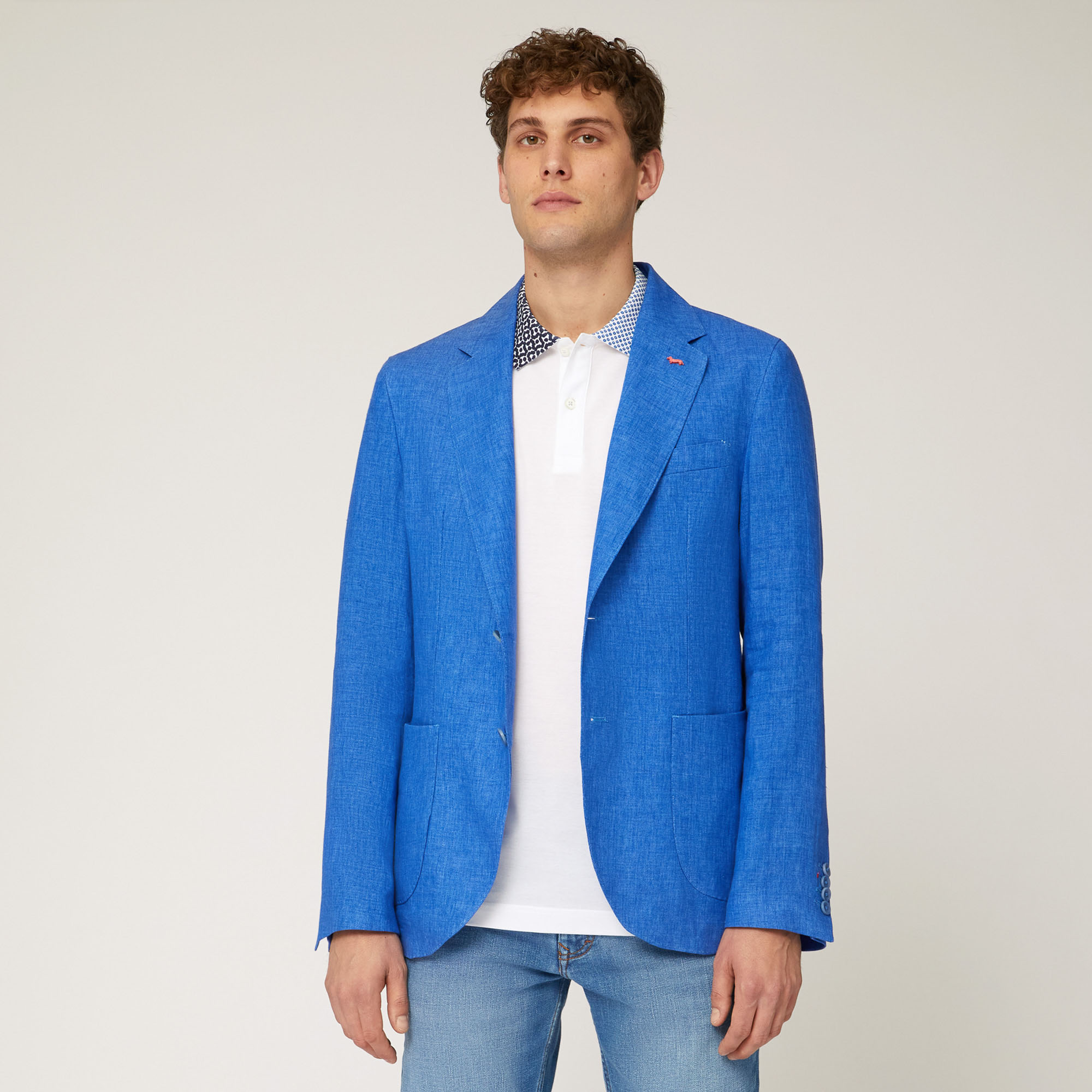 Linen Jacket with Pockets