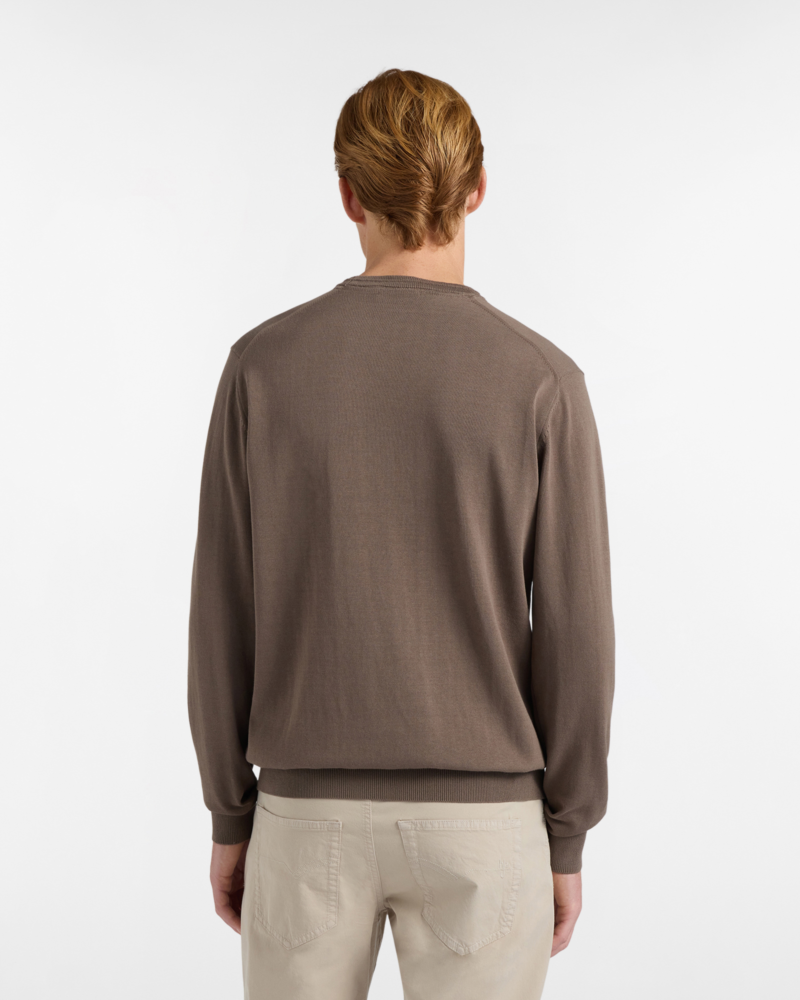 Girocollo Uomo in Cotone Crepe