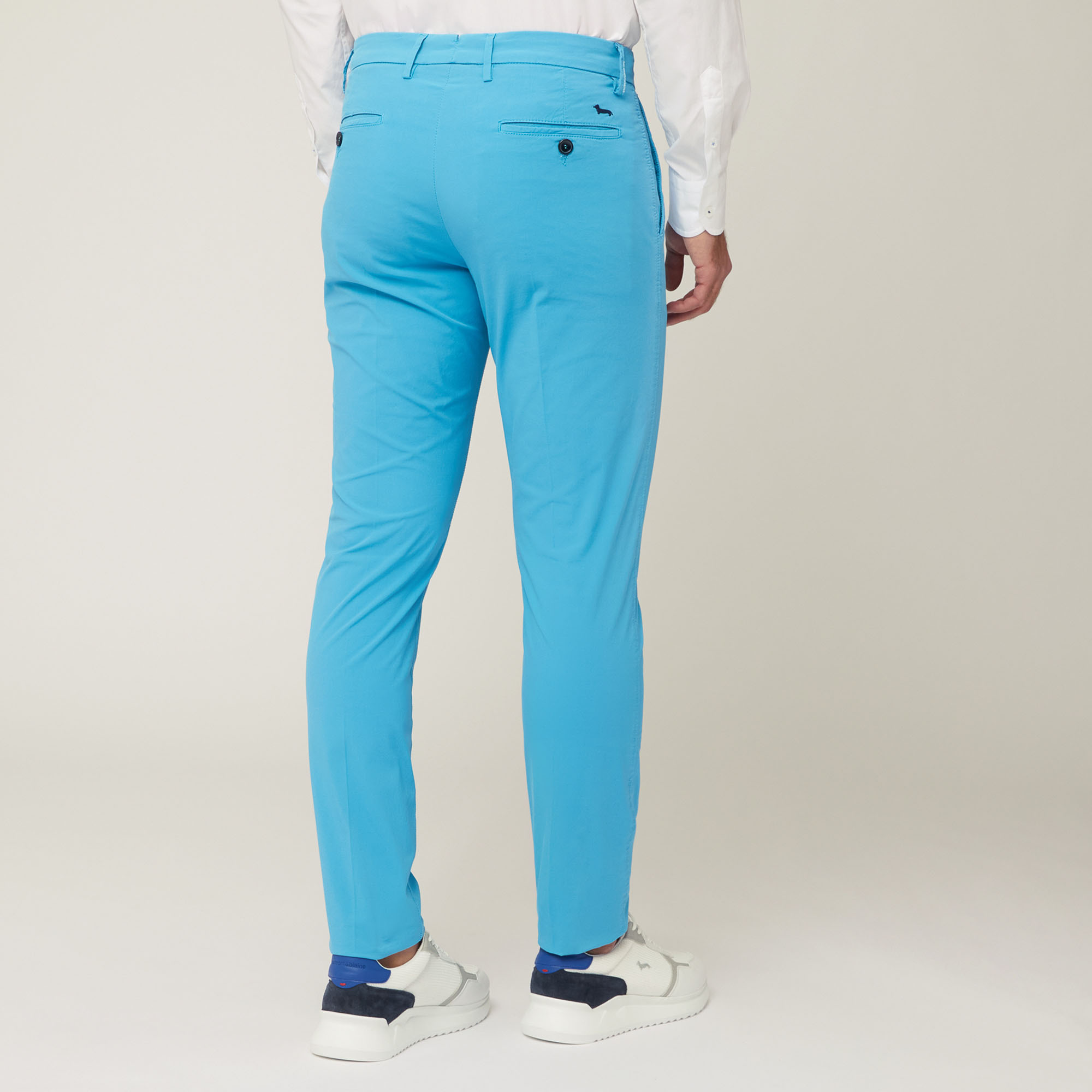 Pantalón chino de corte ajustado, Azul, large image number 1