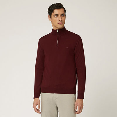 Half-Zip Pullover With Buttons
