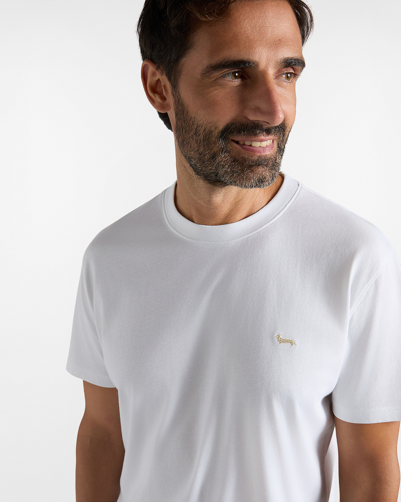 Camiseta de hombre en 100 % puro algod&oacute;n corte regular, BLANCO, large image number 2