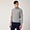 Jersey De Cuello Alto De Lana Merina, Gris, swatch