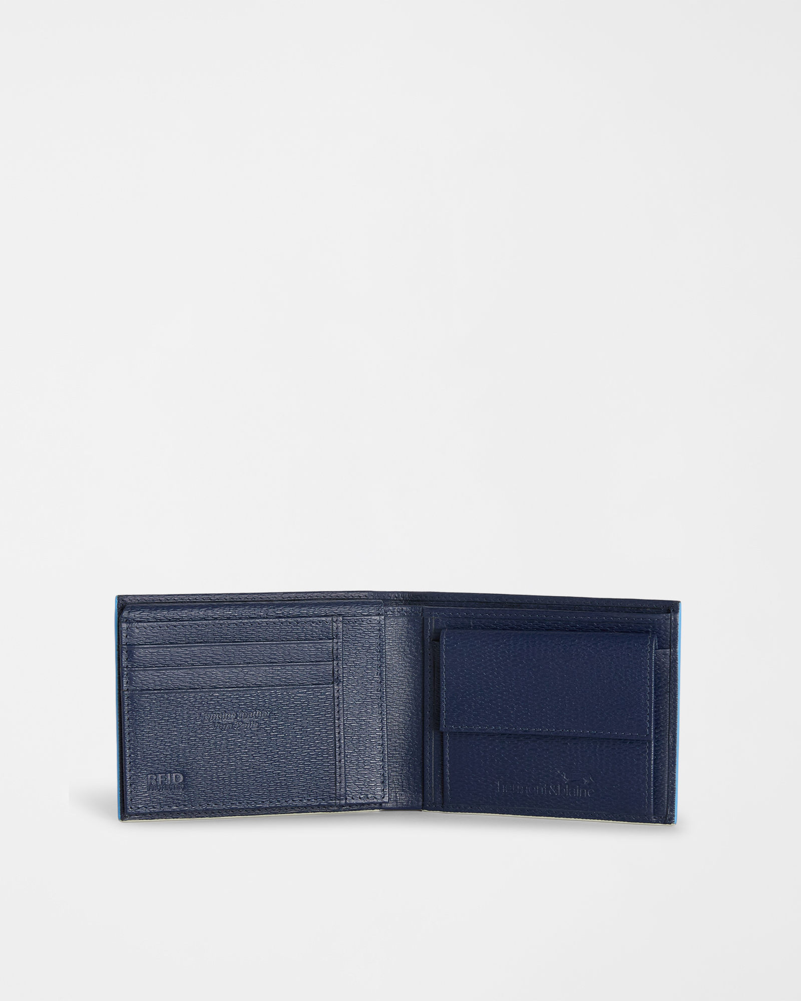 Leather wallet, Blue, large image number 2