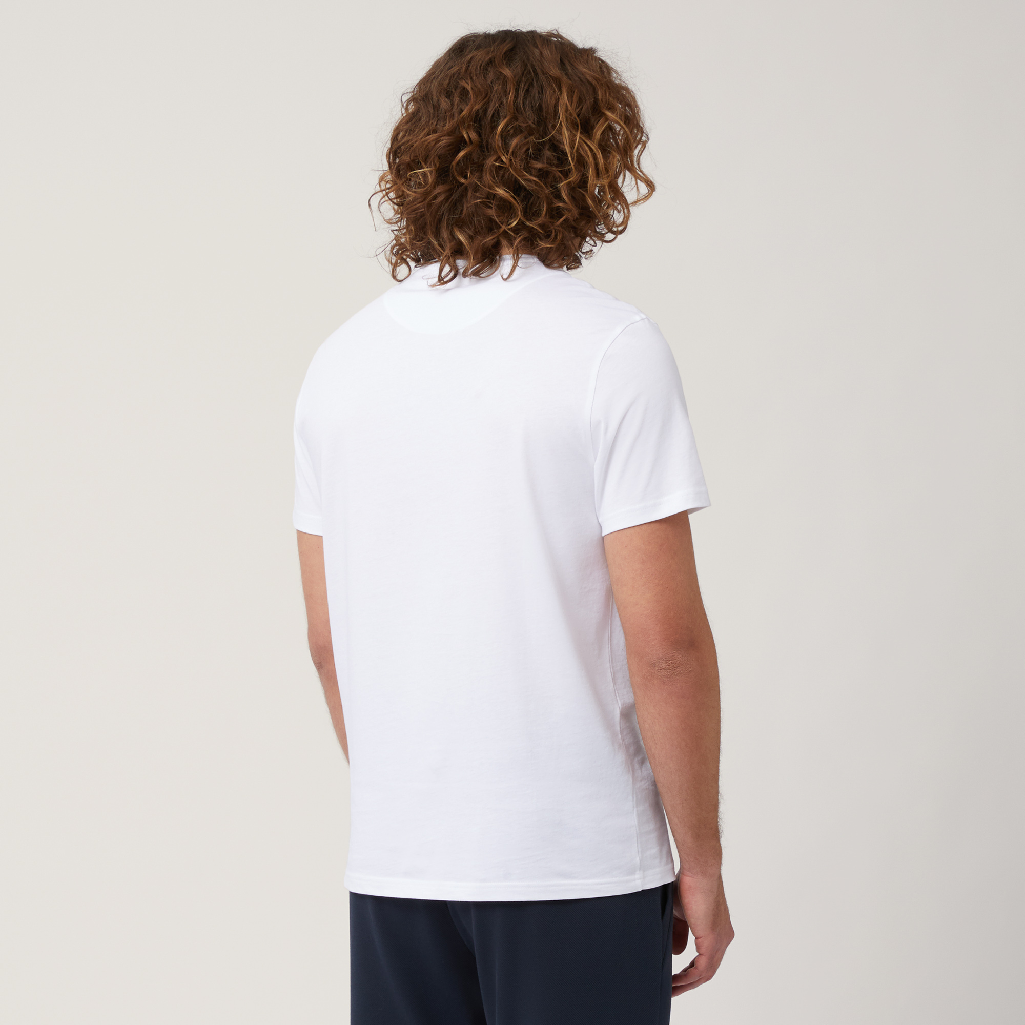 T-Shirt Con Logo 3D, Bianco, large image number 1