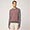 Pullover Girocollo In Misto Lana Con Fantasia Sul Davanti, Grigio Acciaio, swatch