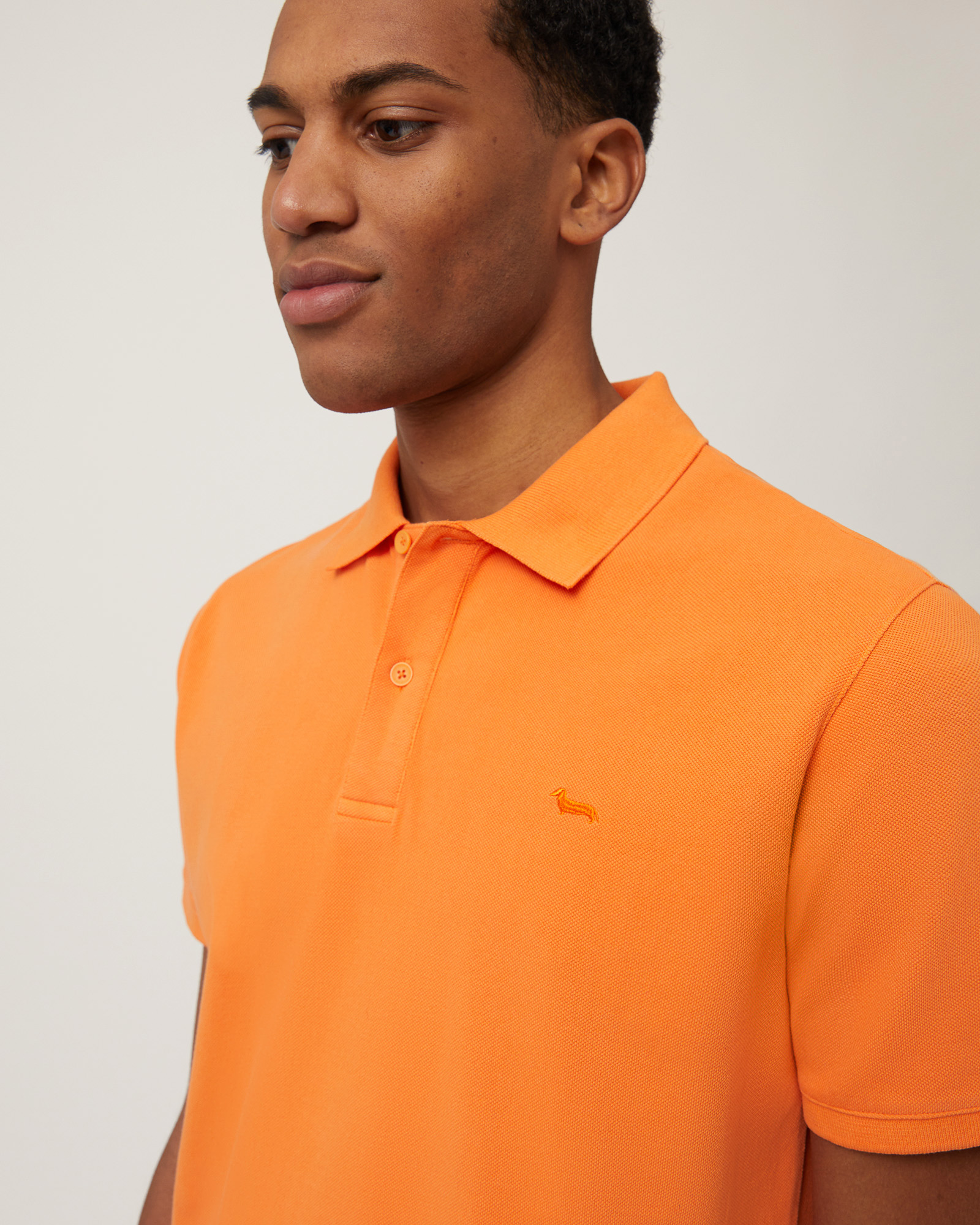 Cotton Regular Polo, Orange, large image number 2