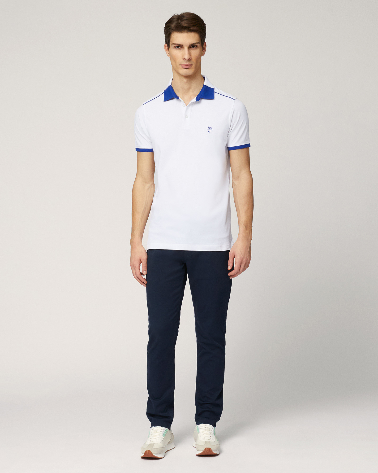 Narrow Polo With Contrasts, White, large image number 3