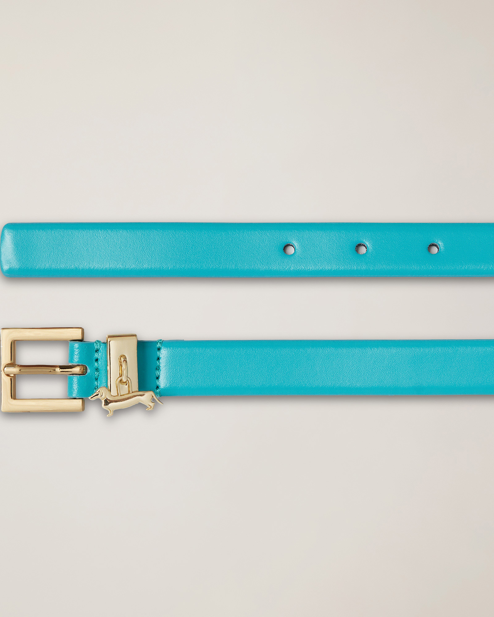 Leather Belt with Dachshund
