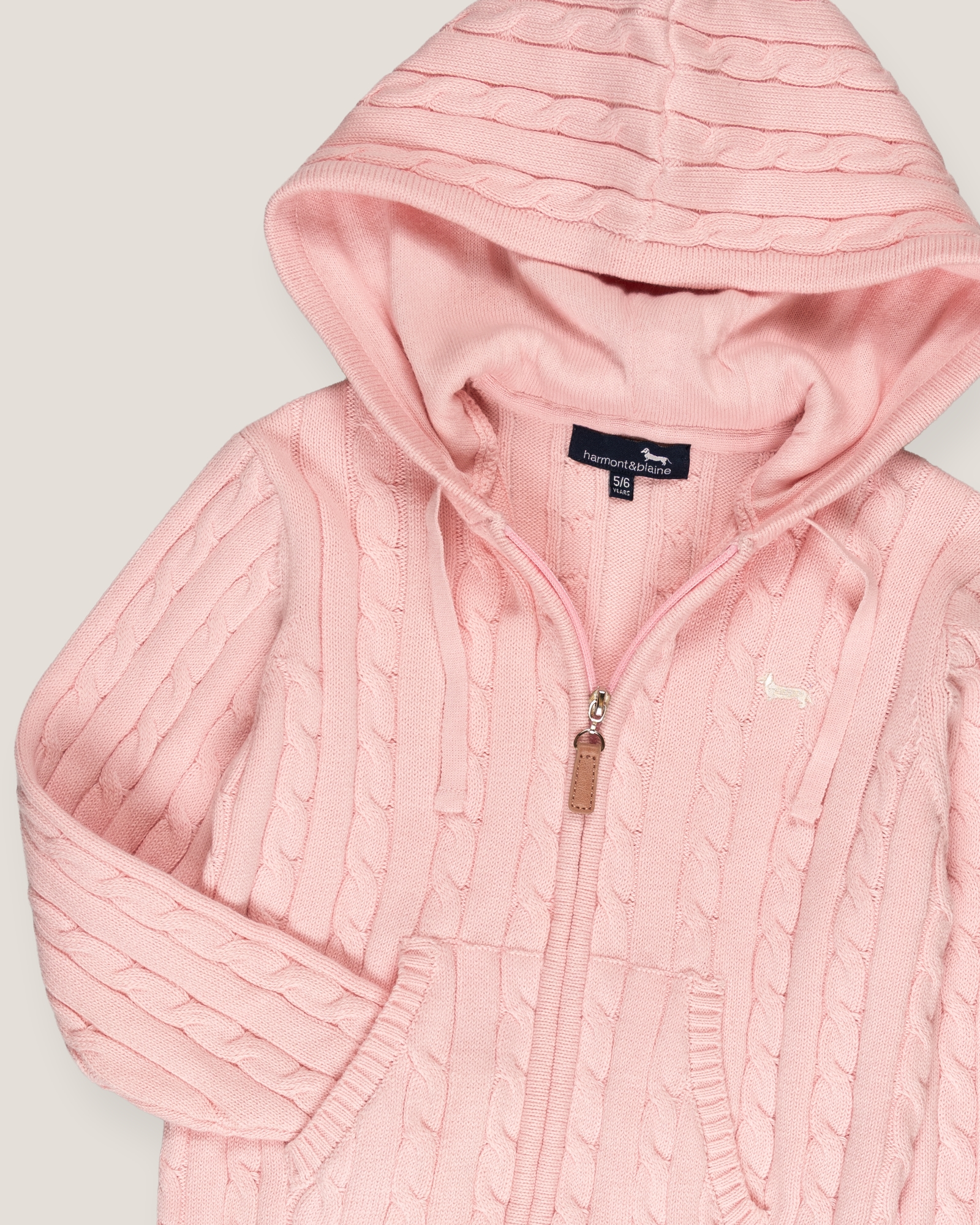 Knit sweatshirt, Pink, large