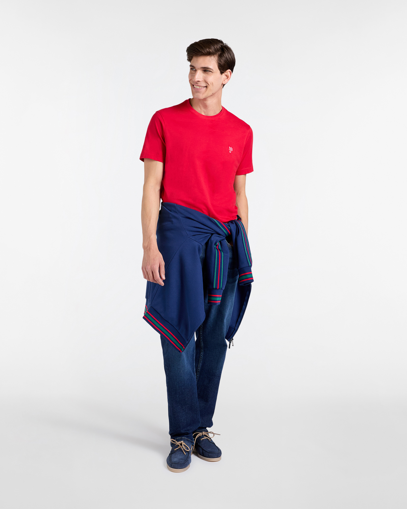 T‑shirt Uomo Basic Narrow Fit, Rosso, large image number 3