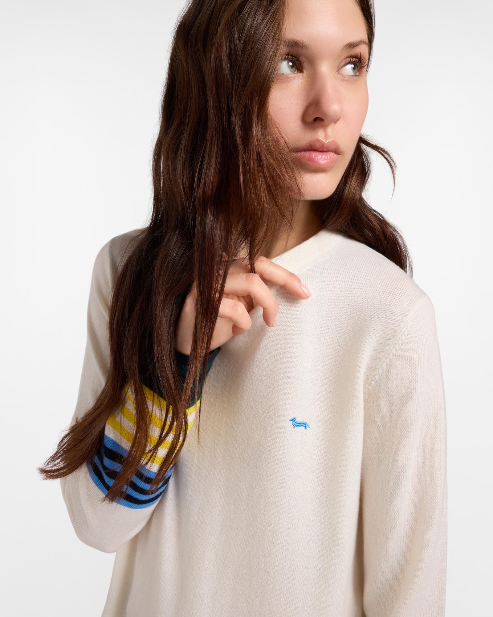 CONTRAST STRIPES ON SLEEVES, WHITE, large image number 2