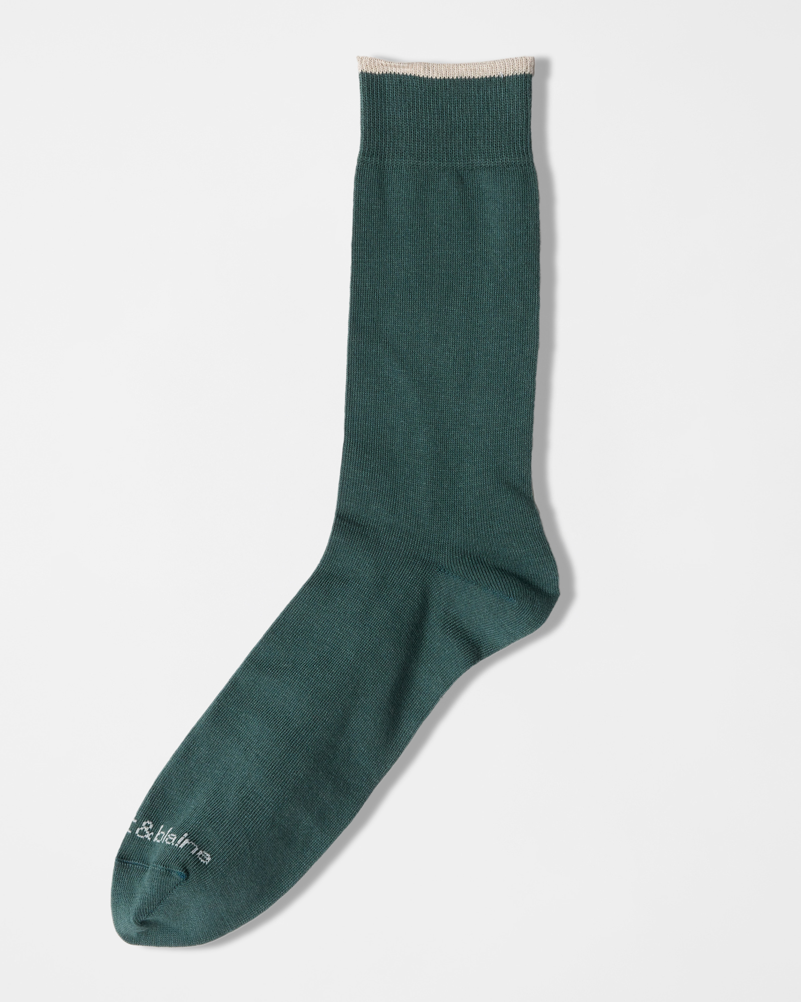 Men's green cotton blend socks