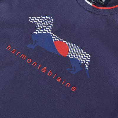 Camiseta de algodón orgánico con estampado de teckel, Azul claro, large image number 2