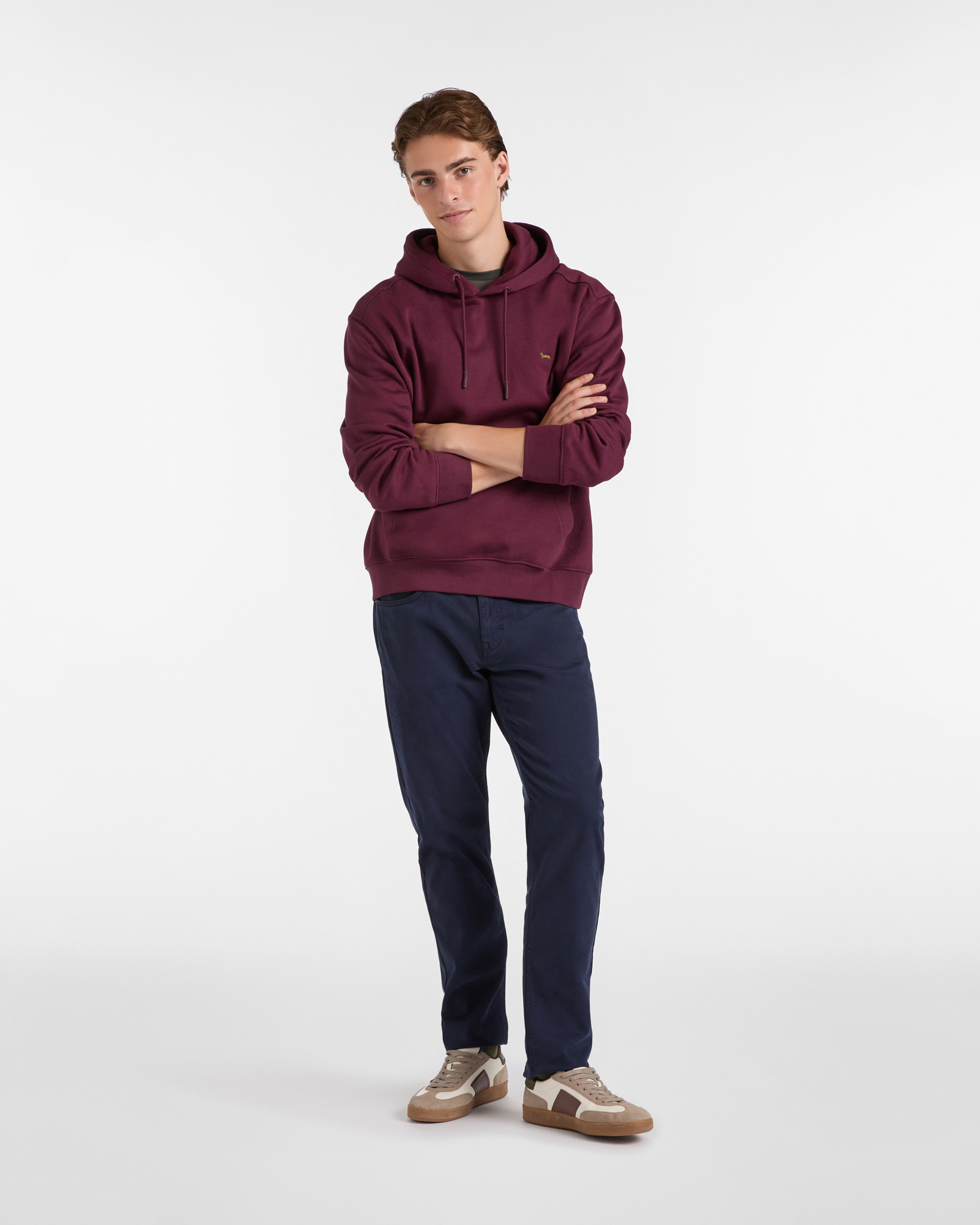 Comfort Hoodie Sweatshirt, Dark Red, large image number 3