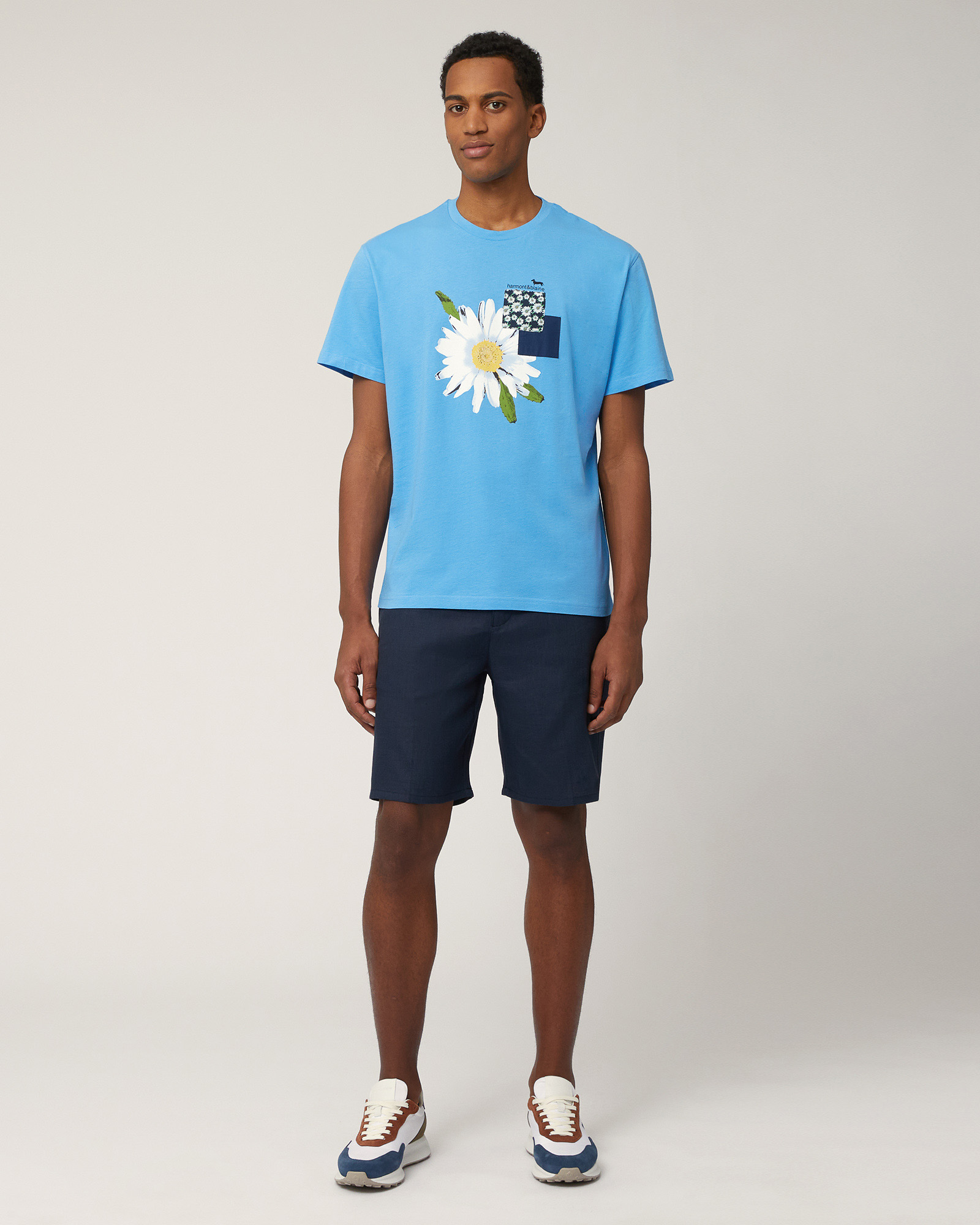 T-Shirt with Maxi Daisy, Light Blue, large image number 3