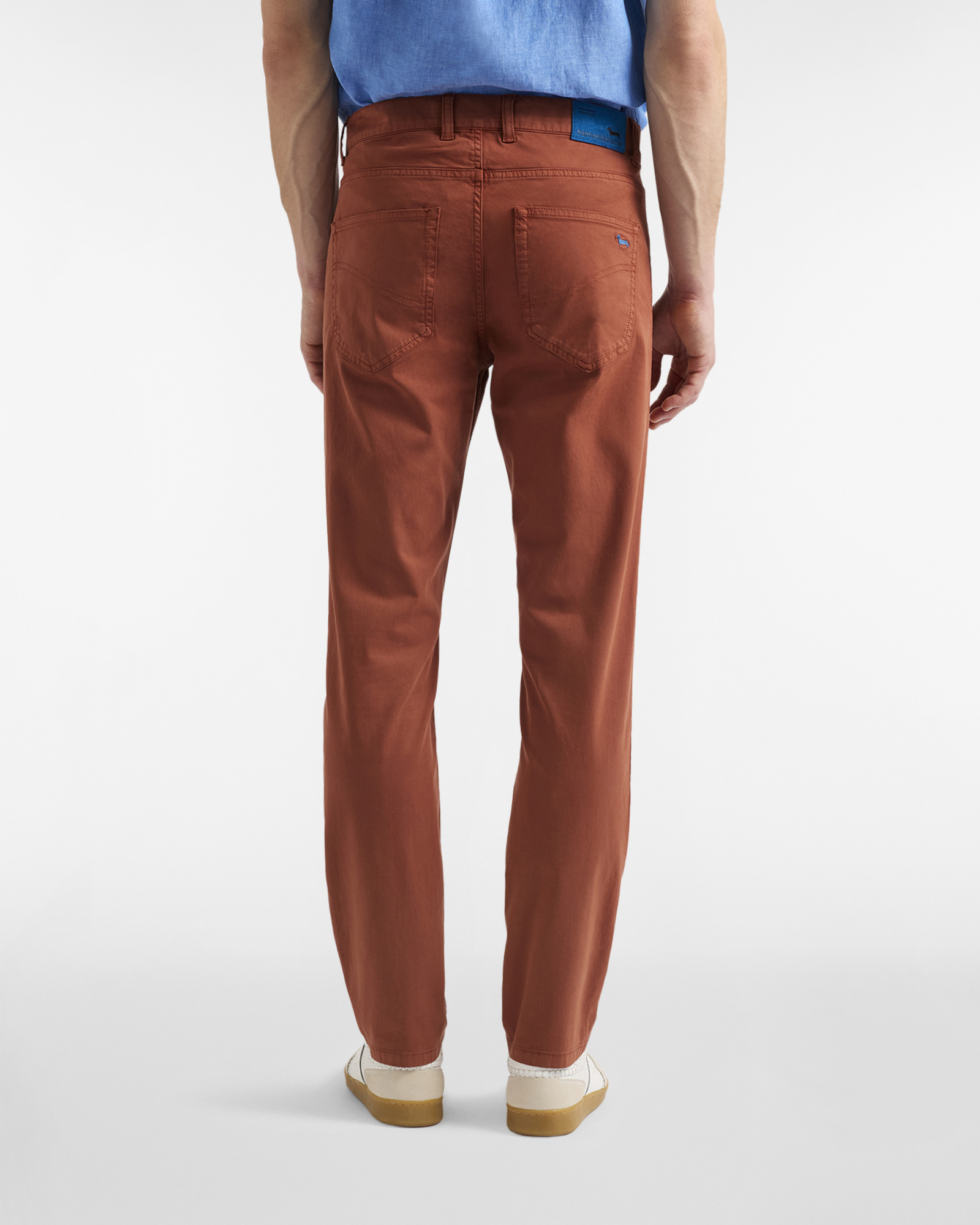 Narrow-fit five-pocket trousers