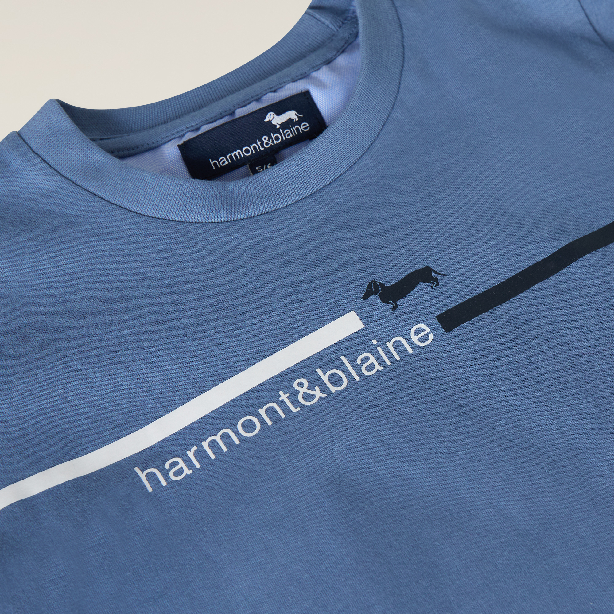 T-shirt with logo print, Indago Blue, large image number 2