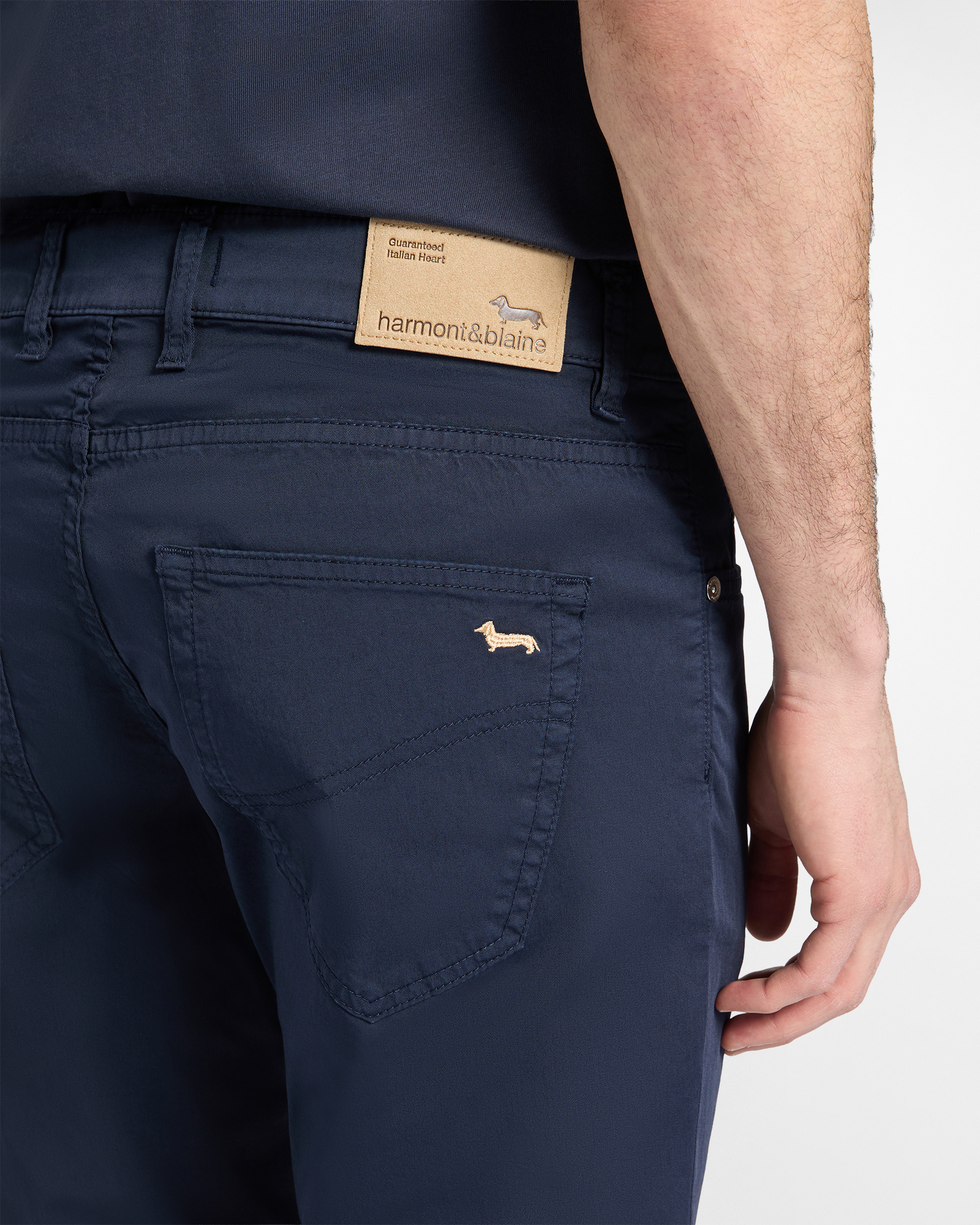 Narrow-fit five-pocket trousers, Blue, large image number 2