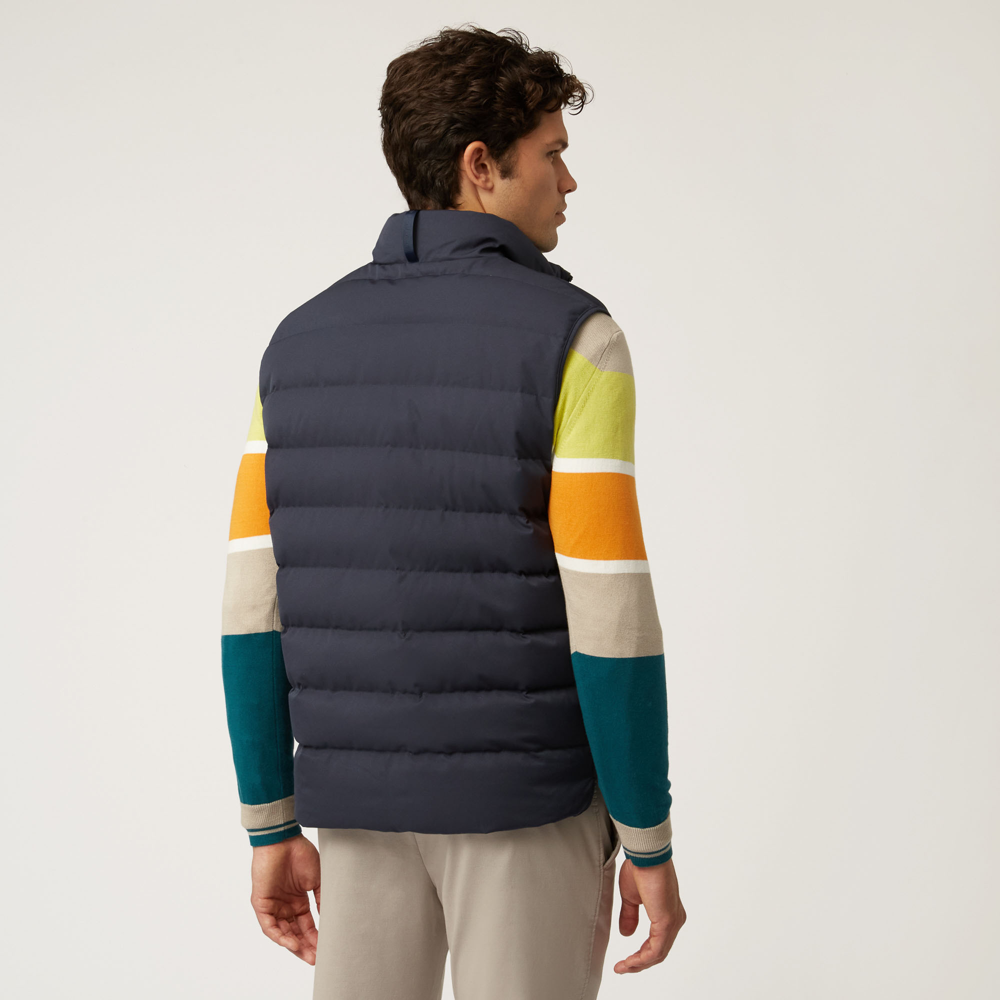 Gilet Imbottito Reversibile Art Academy, Verde Petrolio, large image number 1