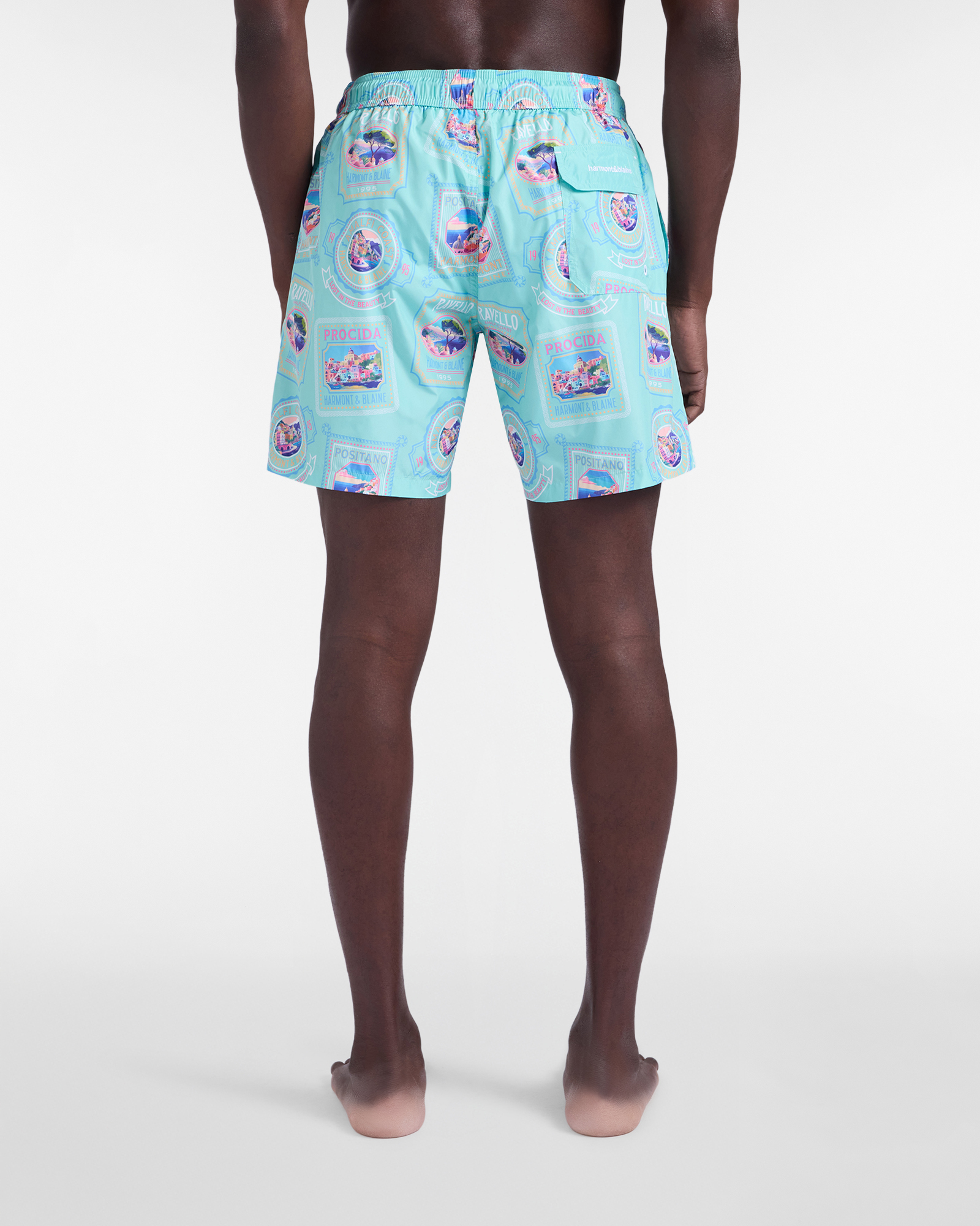 Postcard swim shorts