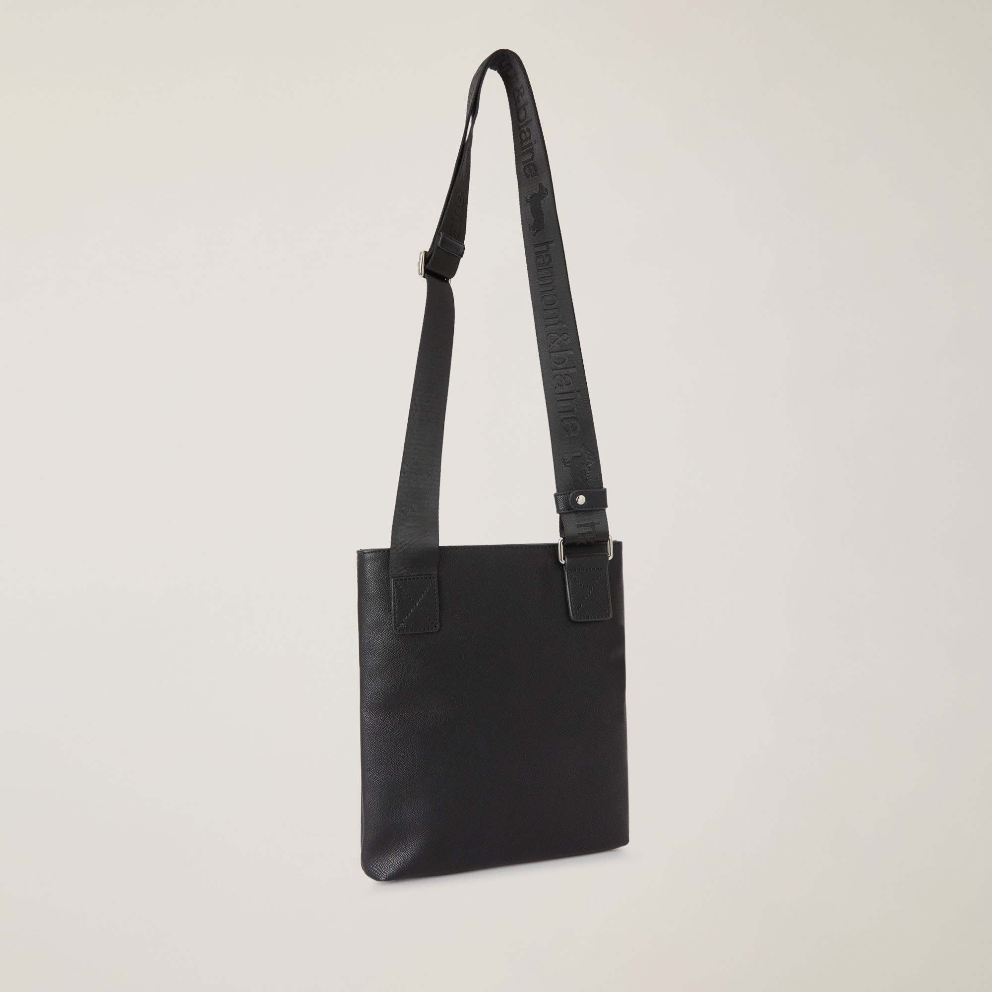 Flat Crossbody Bag, Black, large image number 1