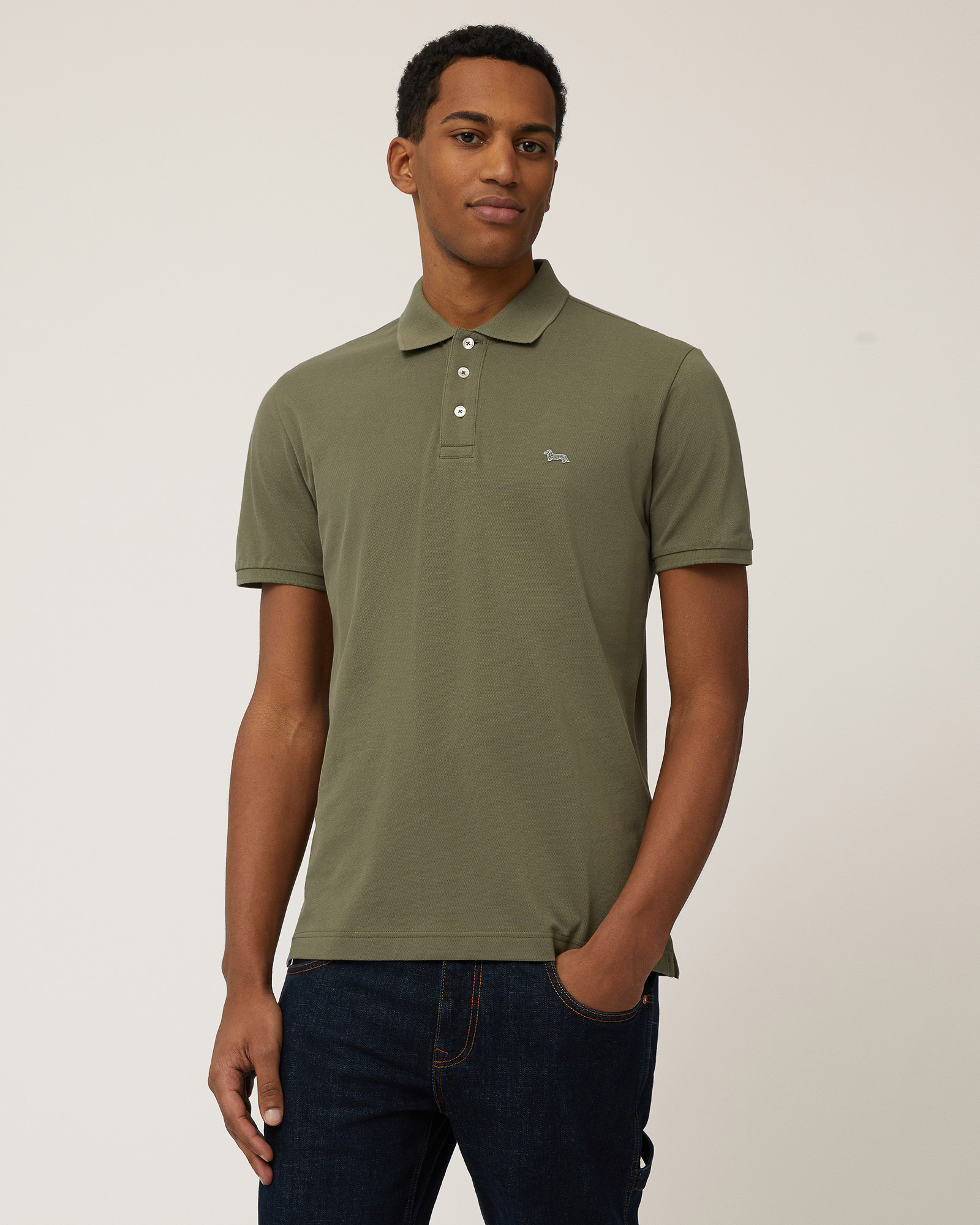Polo with Dachshund Patch