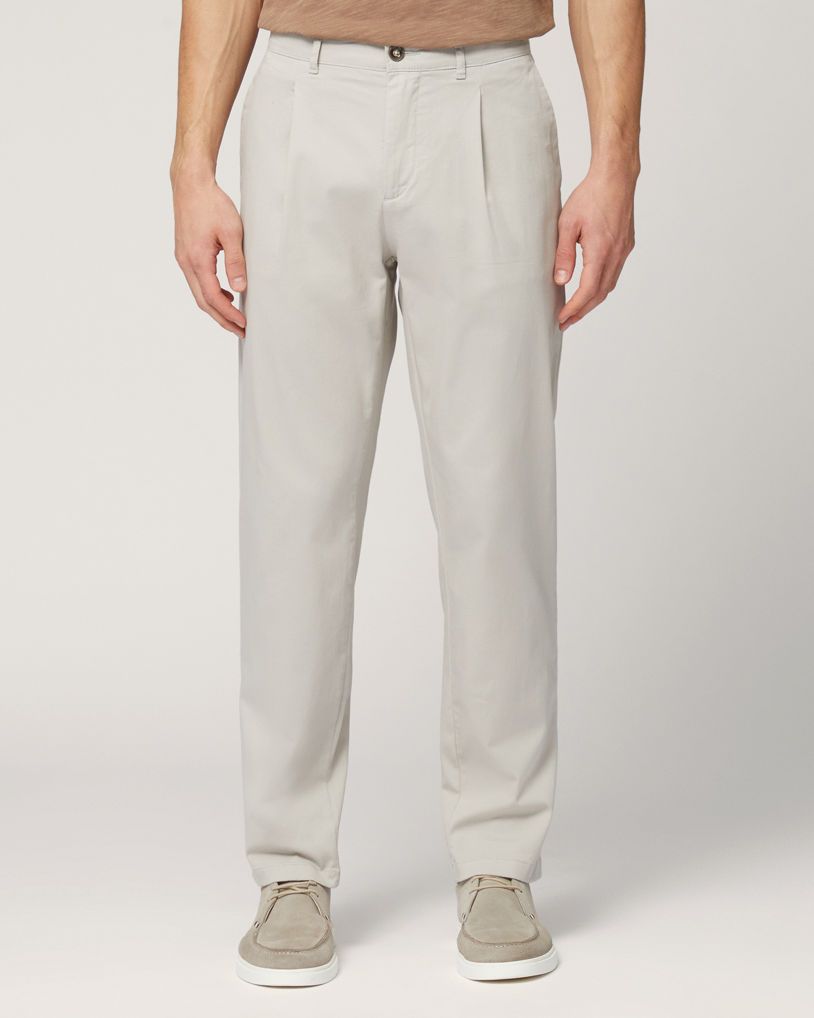 Pantaloni Chino Carrot Fit, Sabbia, large